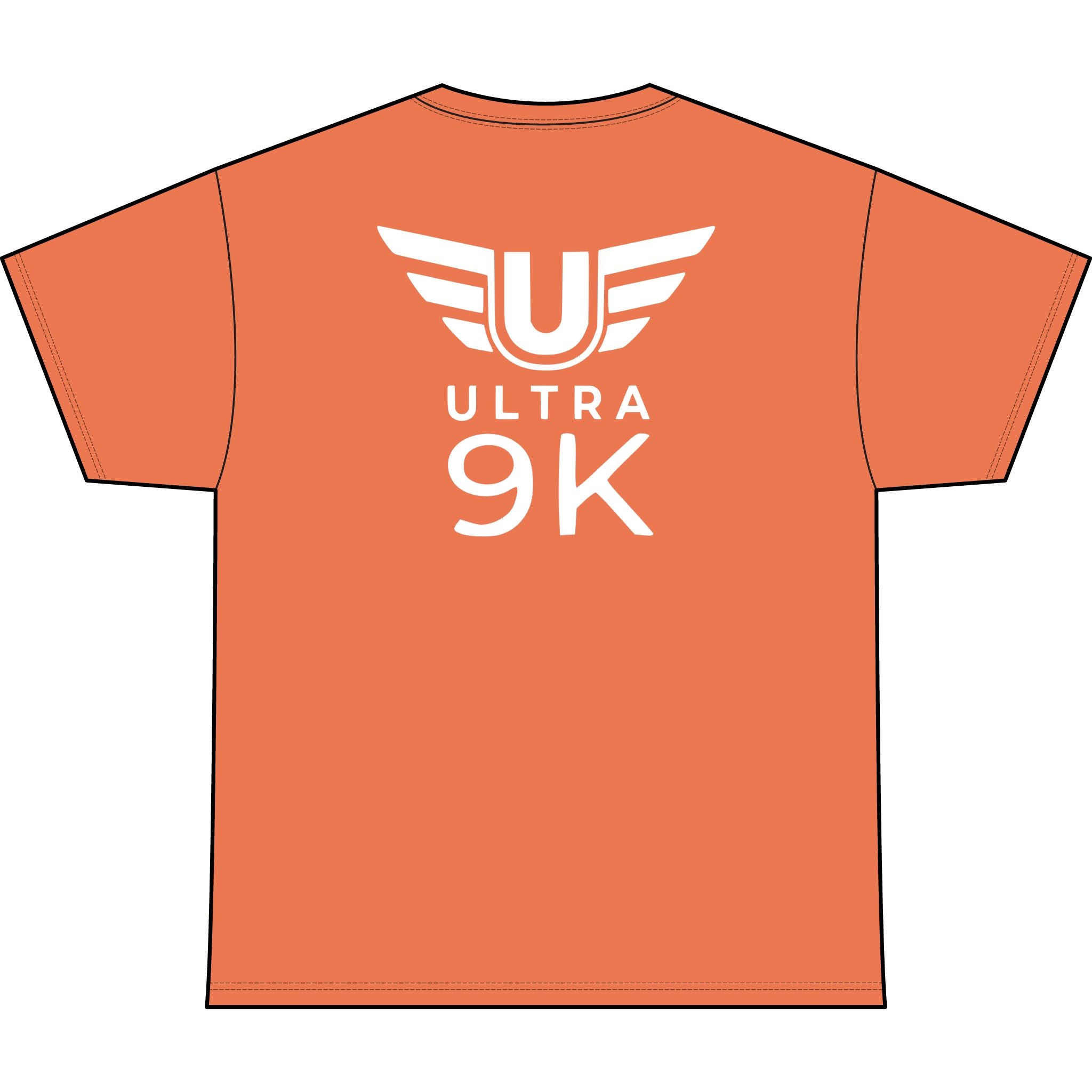 SW_Ultra 9K Logo Performance Tee — Front & Back Design White Font