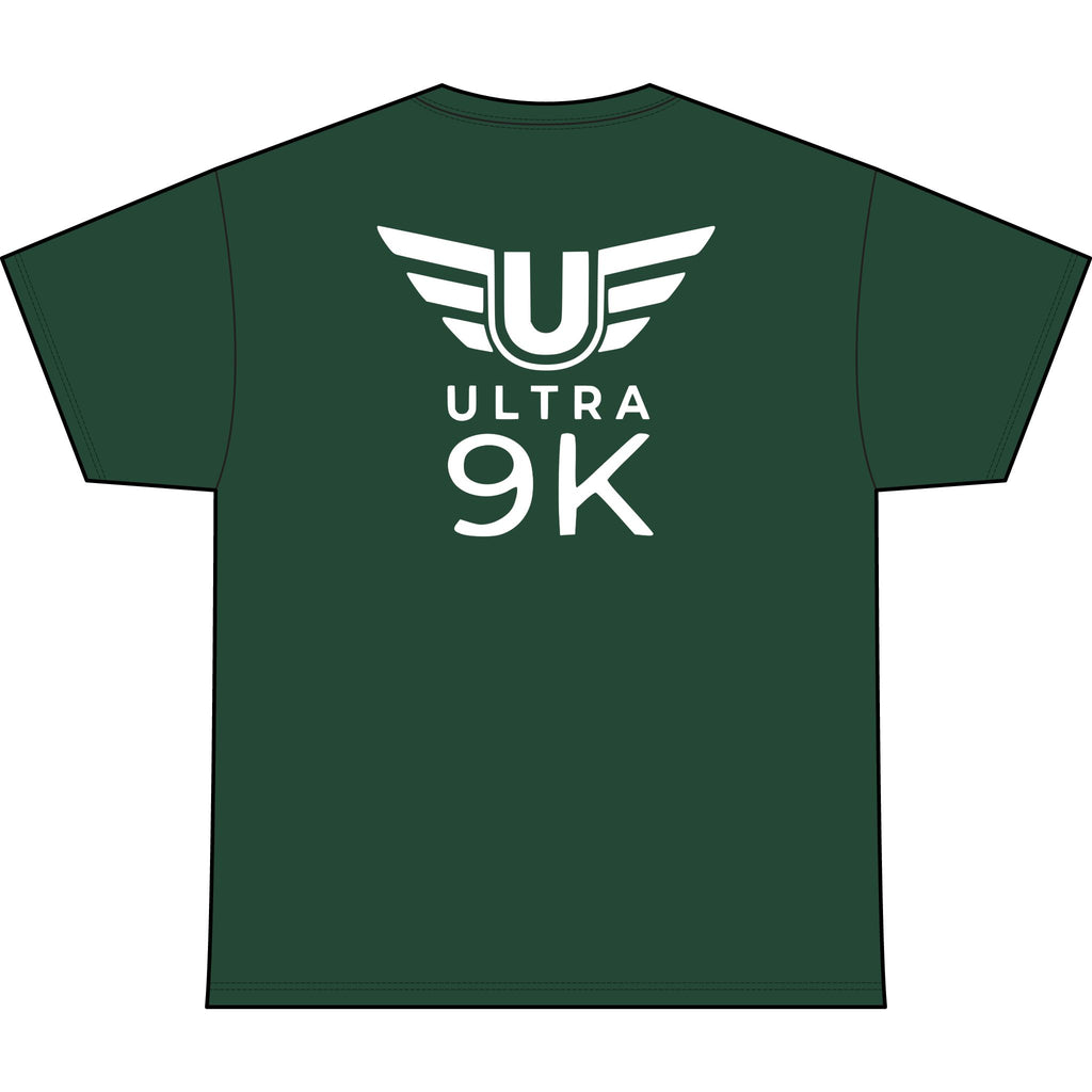 SW_Ultra 9K Logo Performance Tee — Front & Back Design White Font