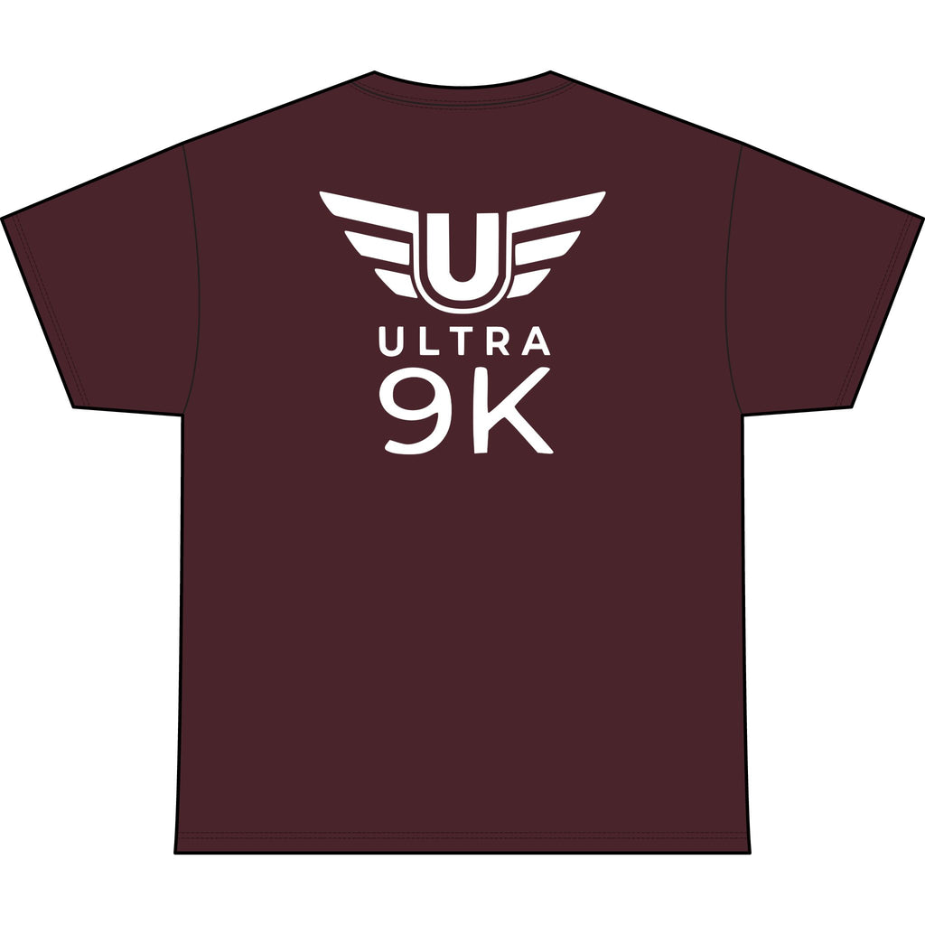 SW_Ultra 9K Logo Performance Tee — Front & Back Design White Font