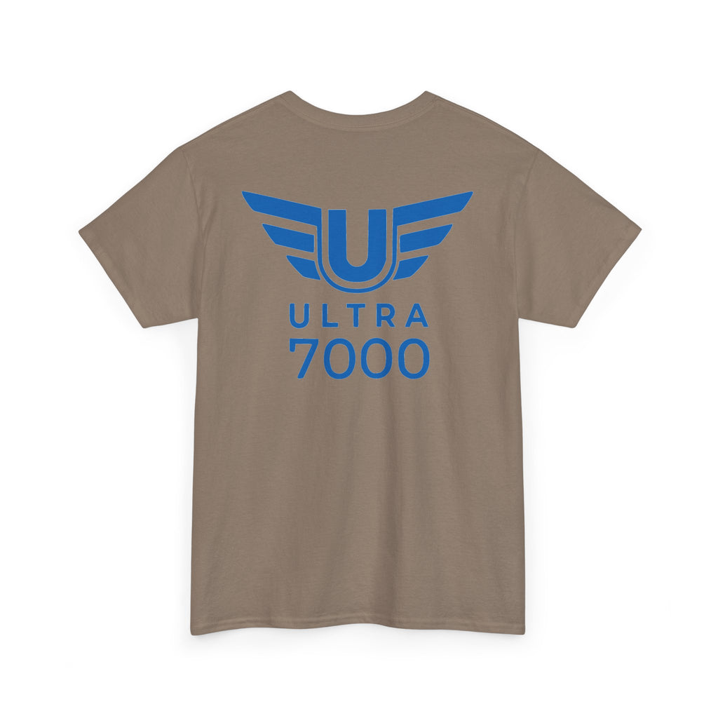 SW_Ultra 7000 Logo Tee - Front and Back Print Blue Font - 100% Cotton