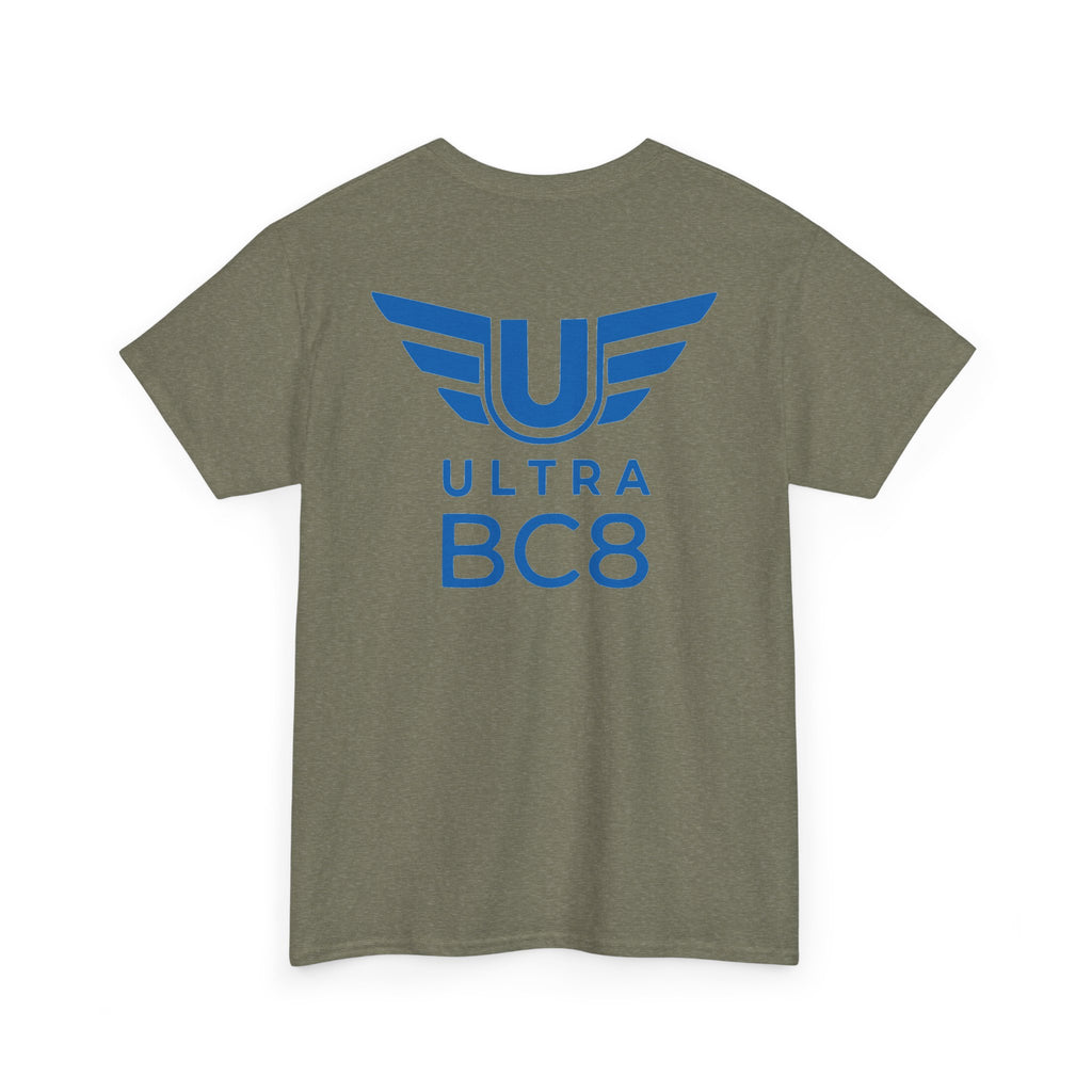 SW_Ultra BC8 Logo Tee - Front and Back Print Blue Font - 100% Cotton