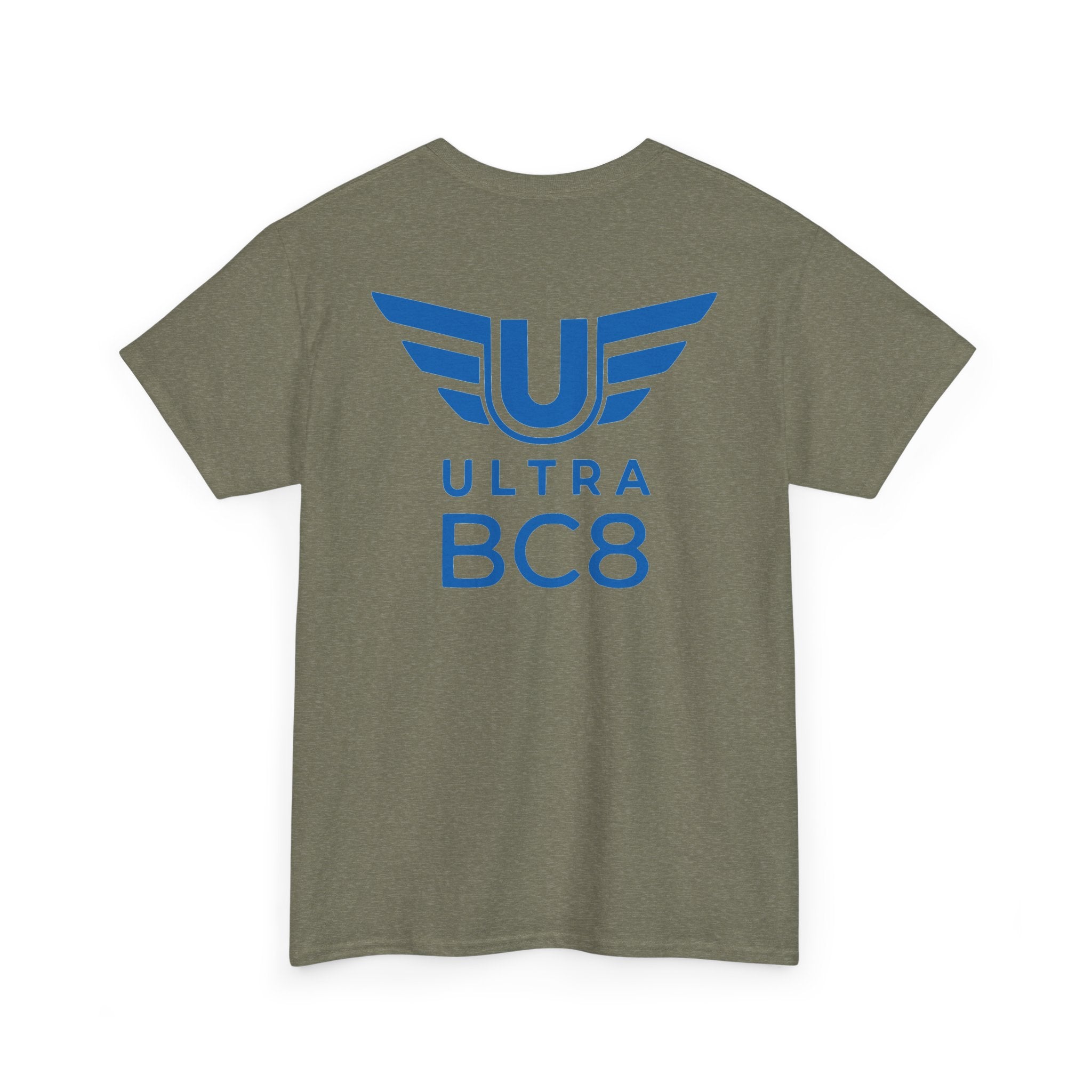 SW_Ultra BC8 Logo Tee - Front and Back Print Blue Font - 100% Cotton