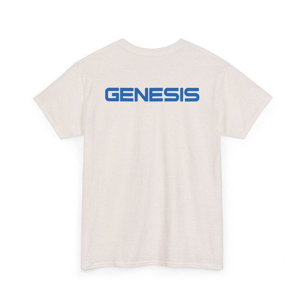 SW_Genesis Logo Tee - Front and Back Print Blue Font - 100% Cotton