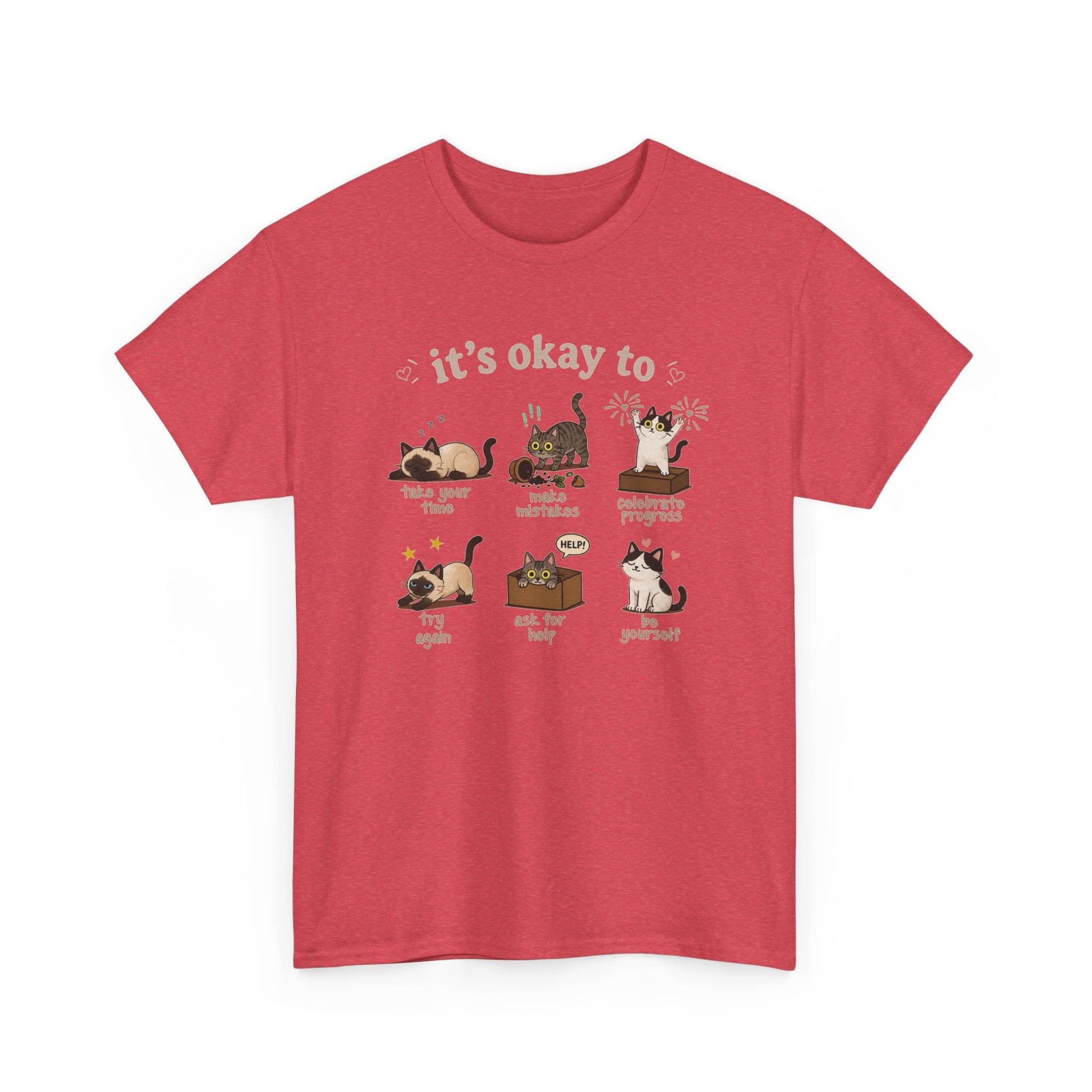 It’s Okay! Perfect Cat Graphic Tee — Cute Comfort Cat Lover Gift