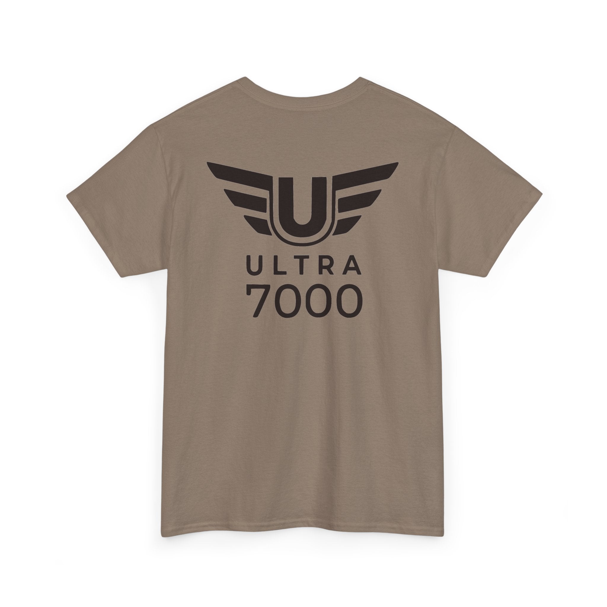 SW_Ultra 7000 Logo Tee - Front and Back Print Black Font - 100% Cotton