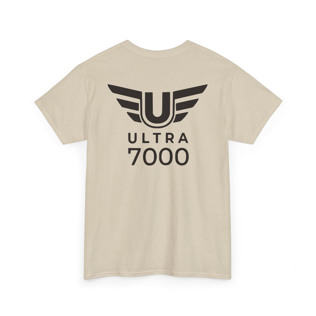 SW_Ultra 7000 Logo Tee - Front and Back Print Black Font - 100% Cotton