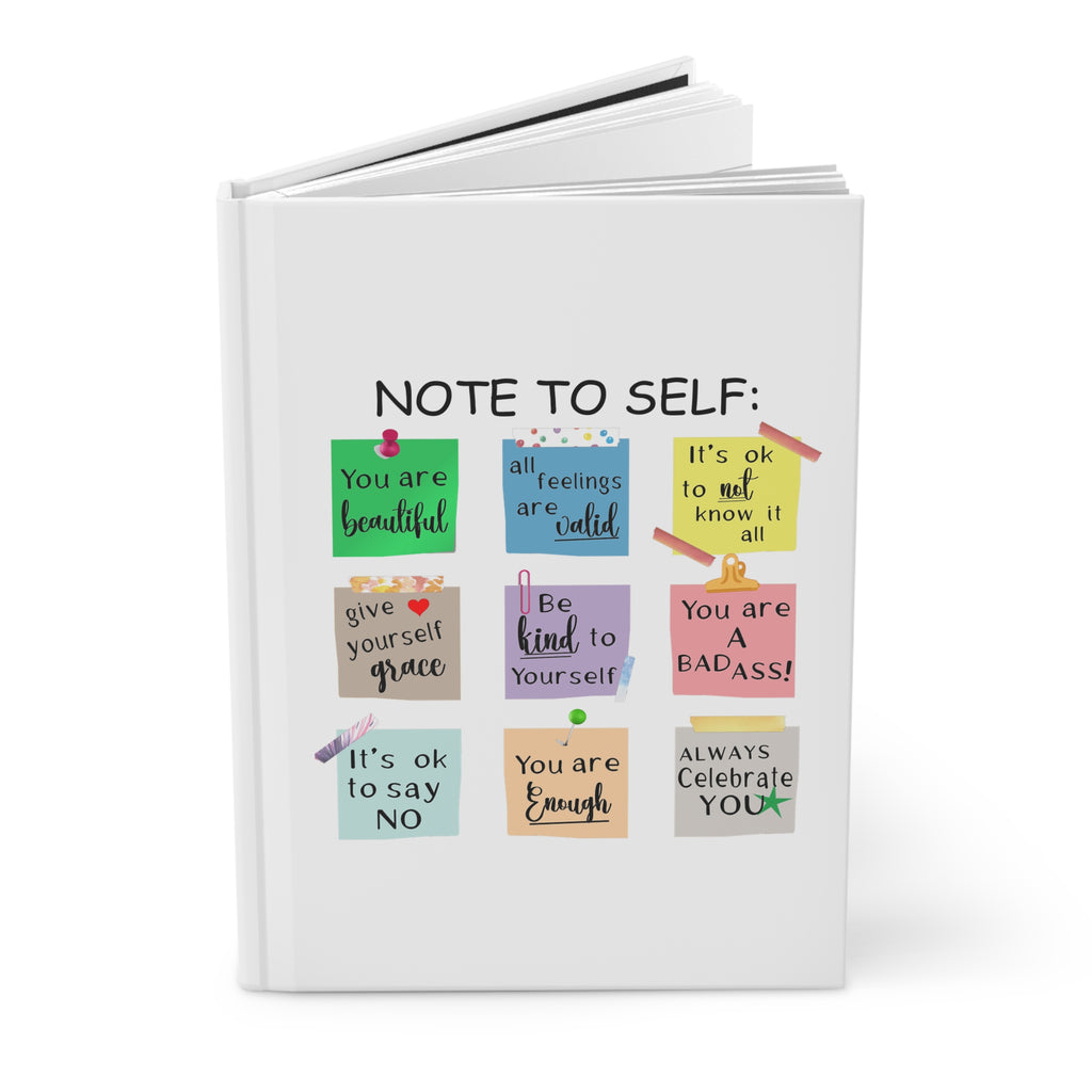 Confidence Inspired Note To Self Journal - Hardcover, Thoughtful Diary, Mental Health, Inspirational Notebook, Self Care Gift