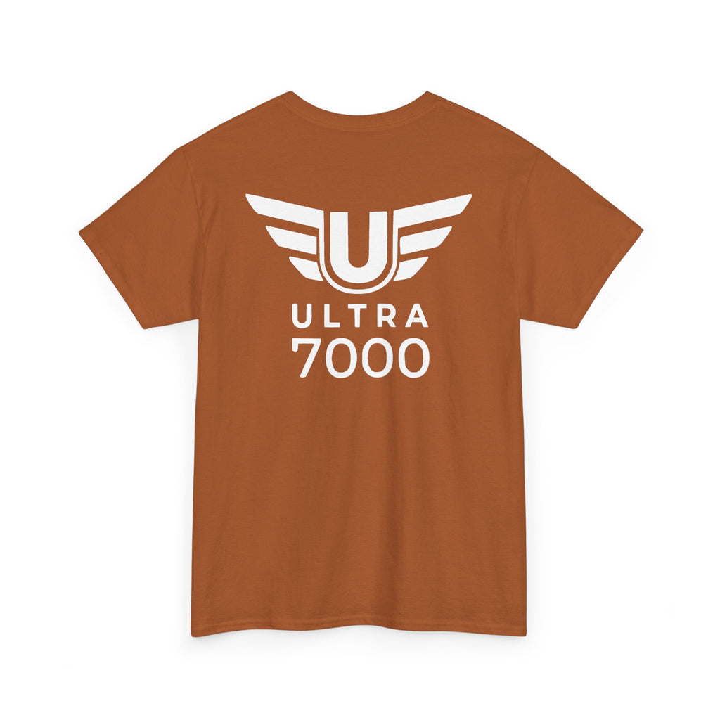 SW_Ultra 7000 Logo Tee - Front and Back Print - White Font - 100% Cotton