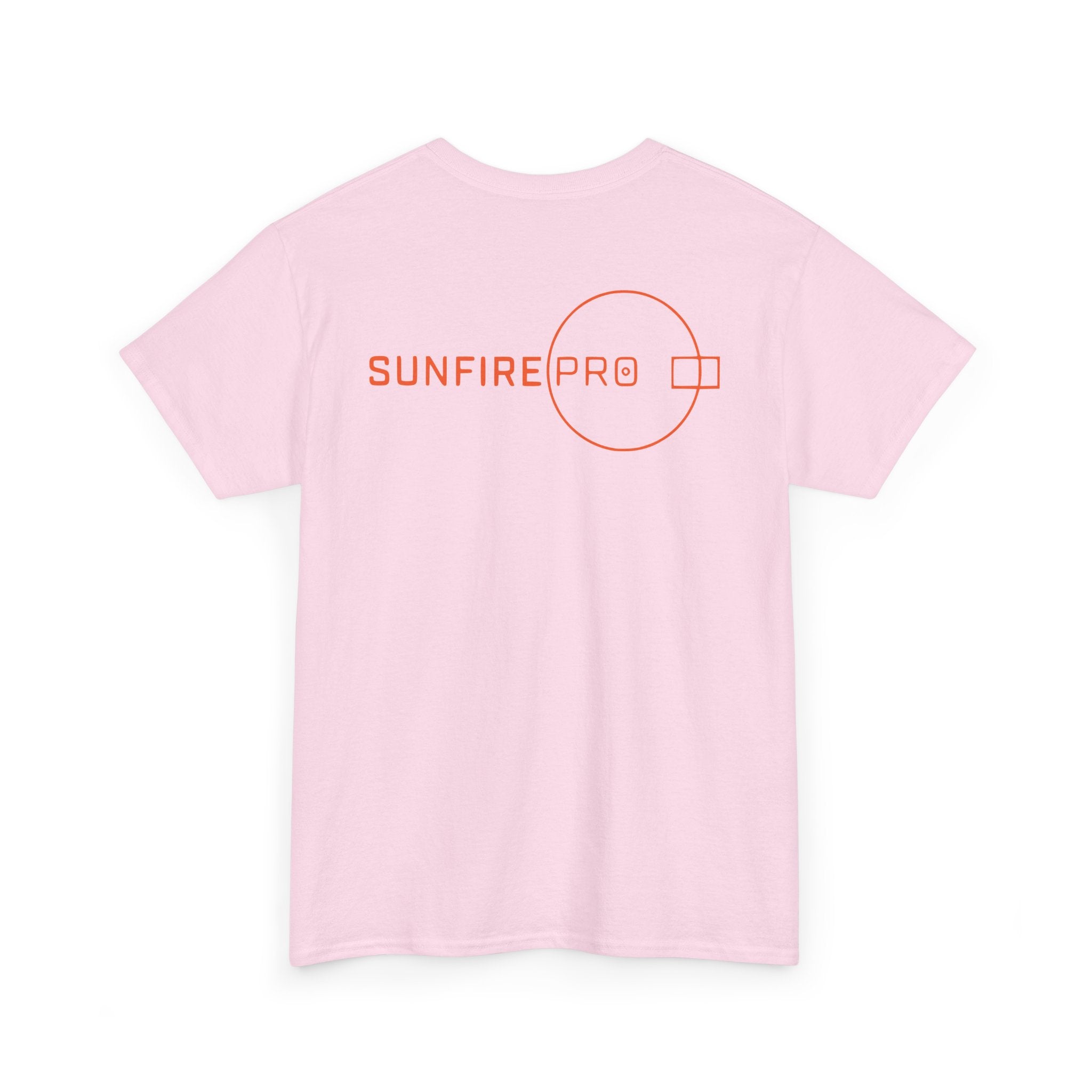 SW_SUNFIRE PRO Logo Tee - Front and Back Print Orange Font - 100% Cotton