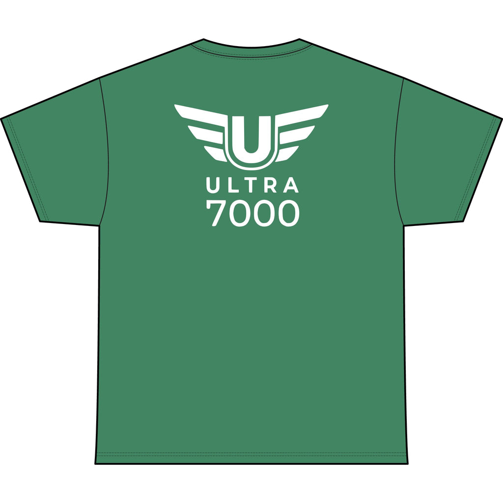 SW_Ultra 7000 Logo Performance Tee — Front & Back Design White Font