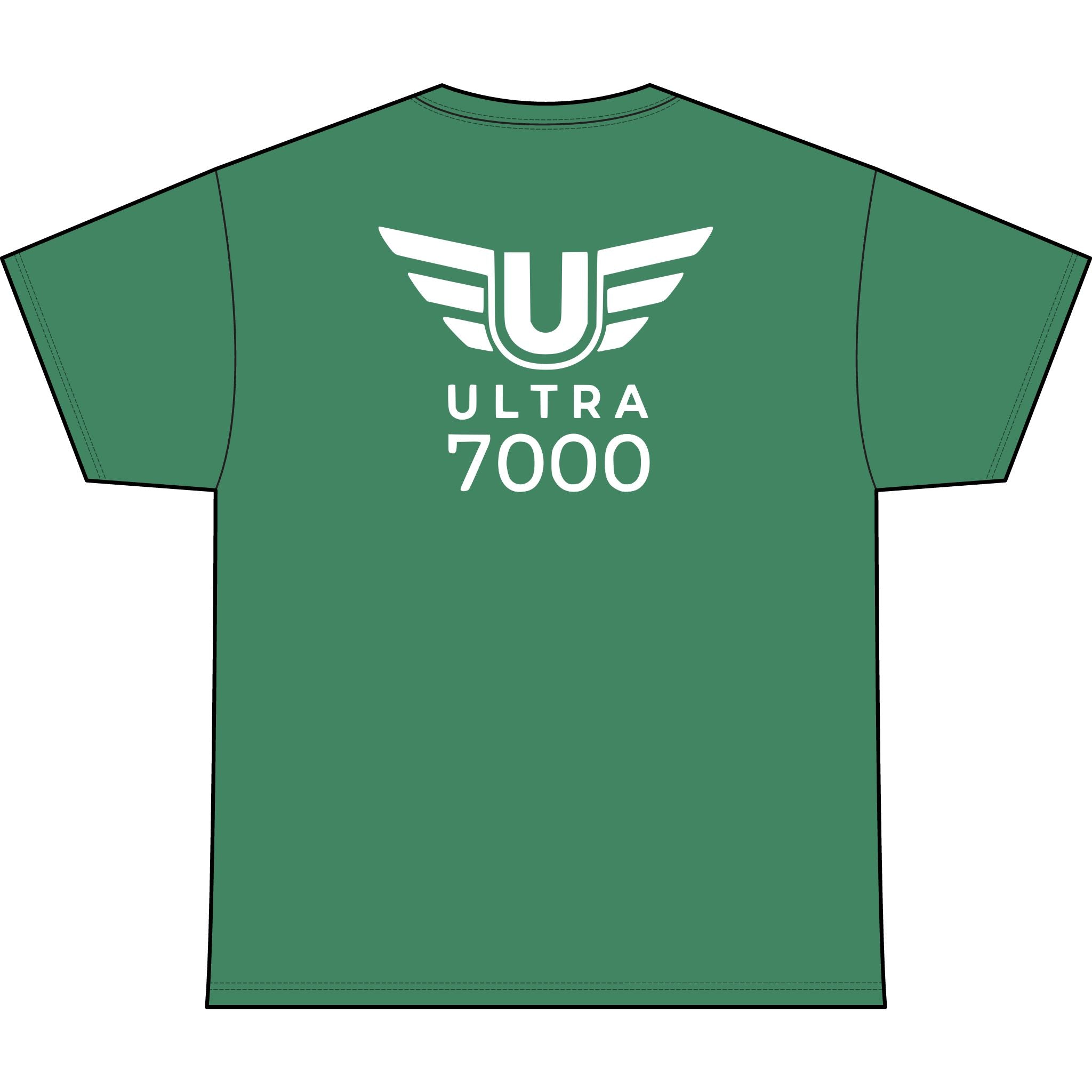 SW_Ultra 7000 Logo Performance Tee — Front & Back Design White Font