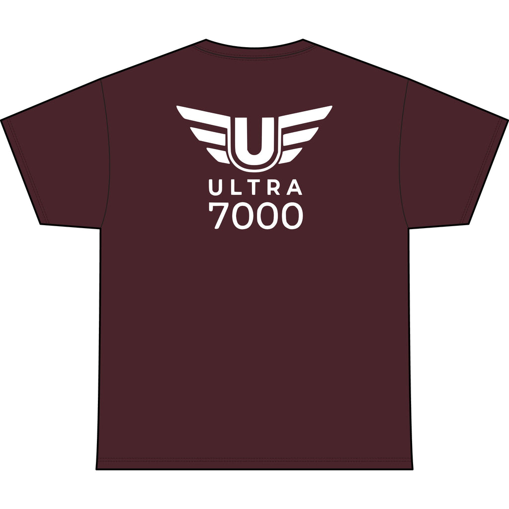 SW_Ultra 7000 Logo Performance Tee — Front & Back Design White Font