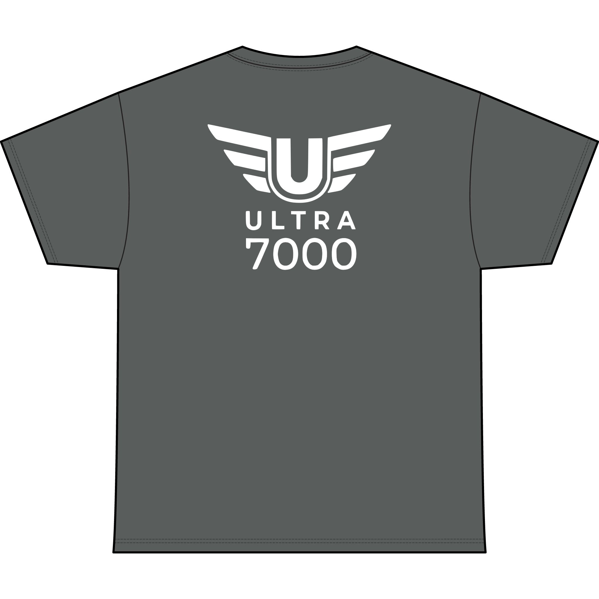SW_Ultra 7000 Logo Performance Tee — Front & Back Design White Font