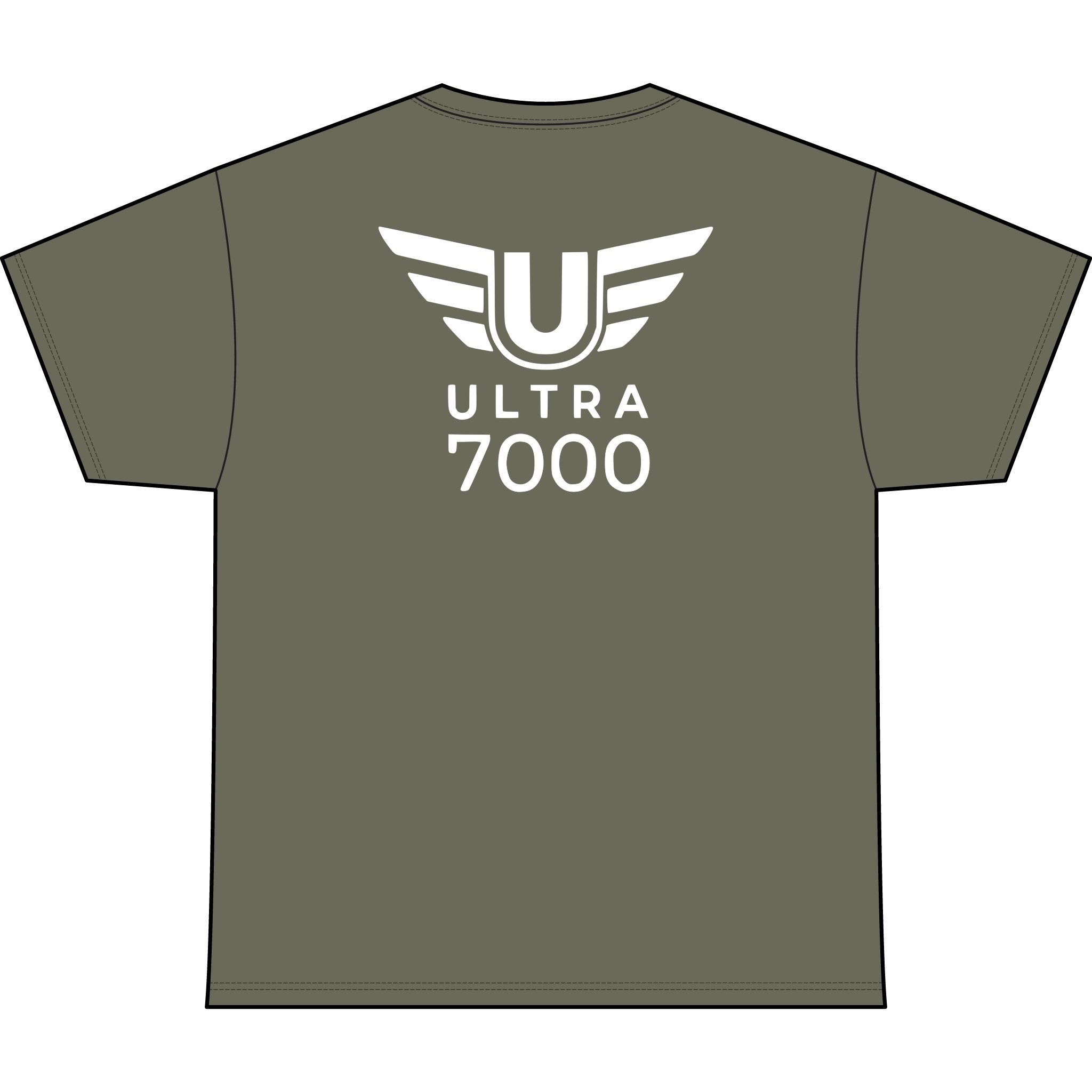 SW_Ultra 7000 Logo Performance Tee — Front & Back Design White Font