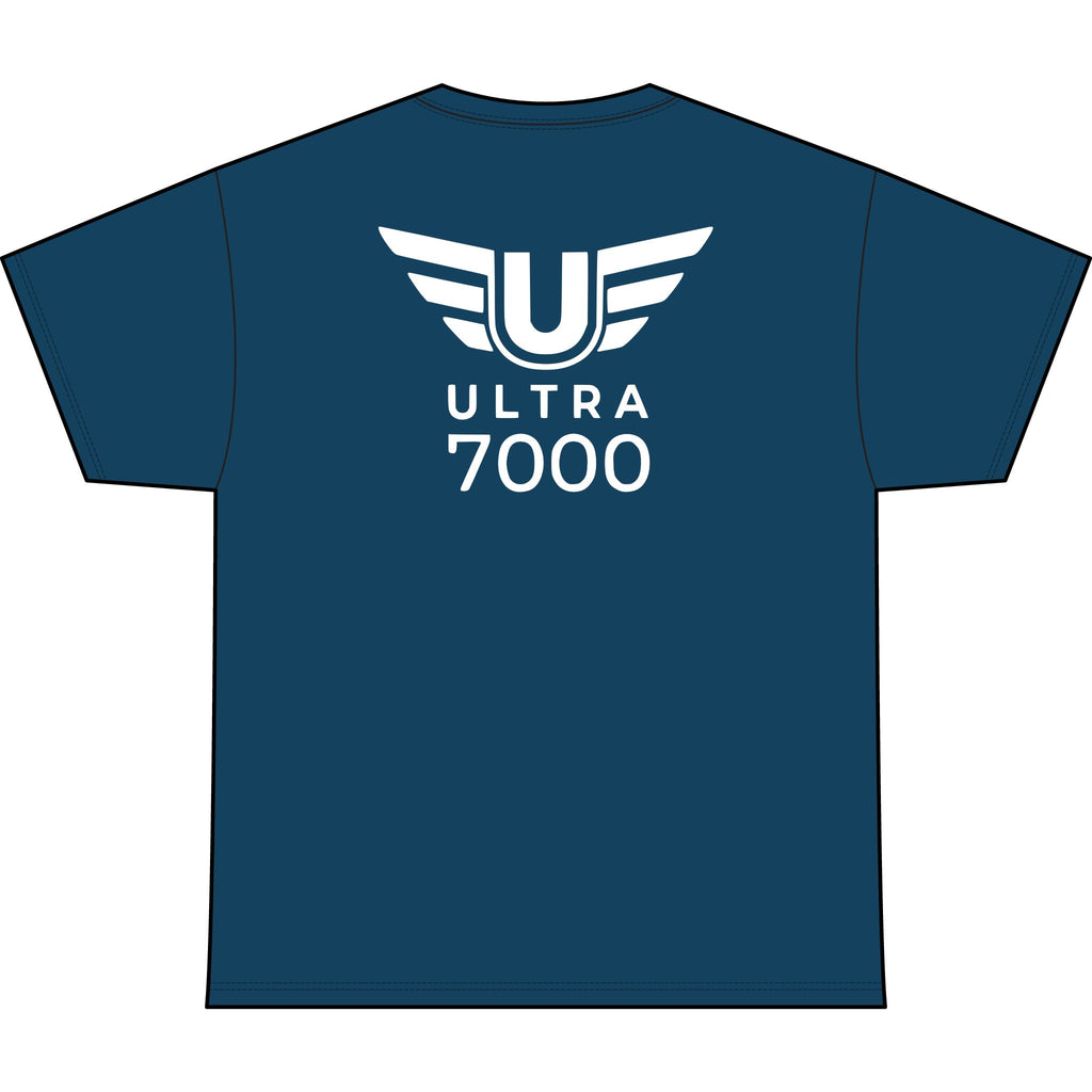 SW_Ultra 7000 Logo Performance Tee — Front & Back Design White Font