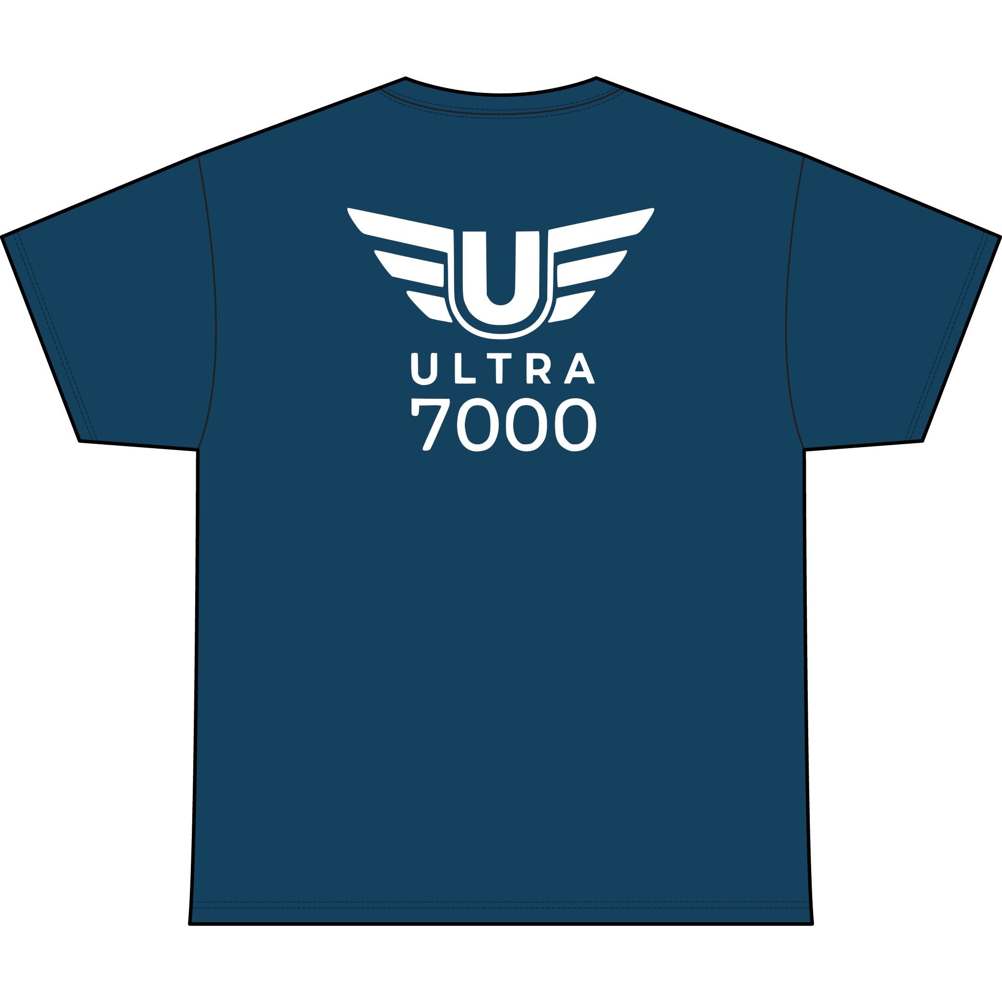 SW_Ultra 7000 Logo Performance Tee — Front & Back Design White Font