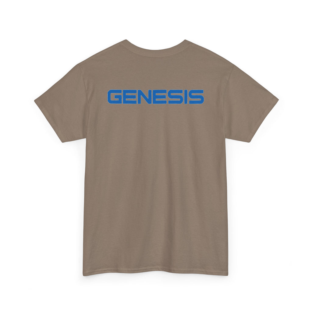 SW_Genesis Logo Tee - Front and Back Print Blue Font - 100% Cotton