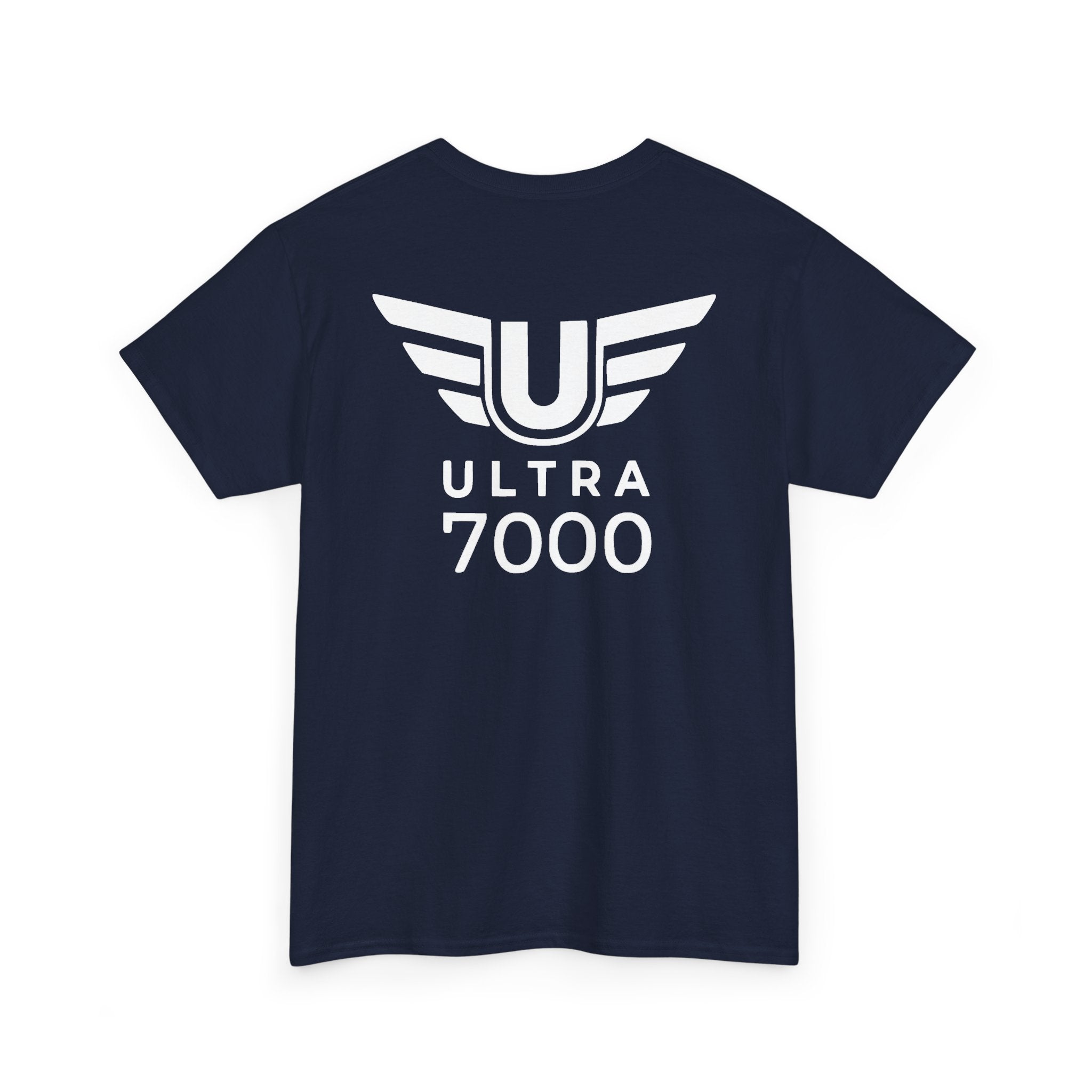 SW_Ultra 7000 Logo Tee - Front and Back Print - White Font - 100% Cotton