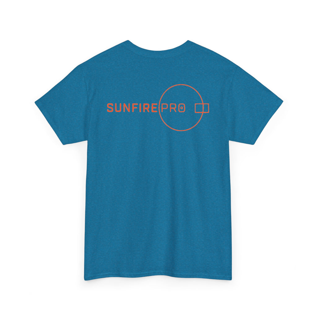 SW_SUNFIRE PRO Logo Tee - Front and Back Print Orange Font - 100% Cotton