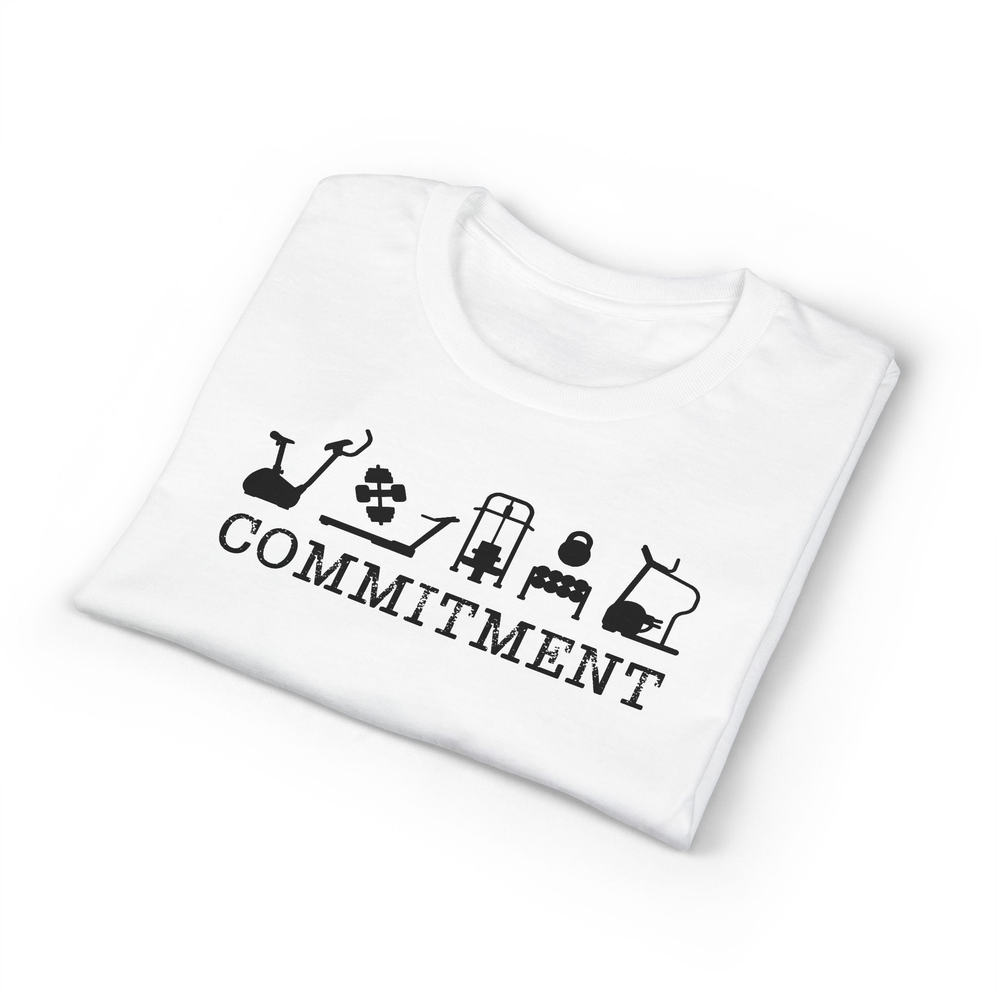 New You! Healthy you! Fit you! Commitment to Exercise Unisex Cotton T-shirt, Fitness Tee, Workout Shirt, Gym Top, Healthy Lifestyle Apparel