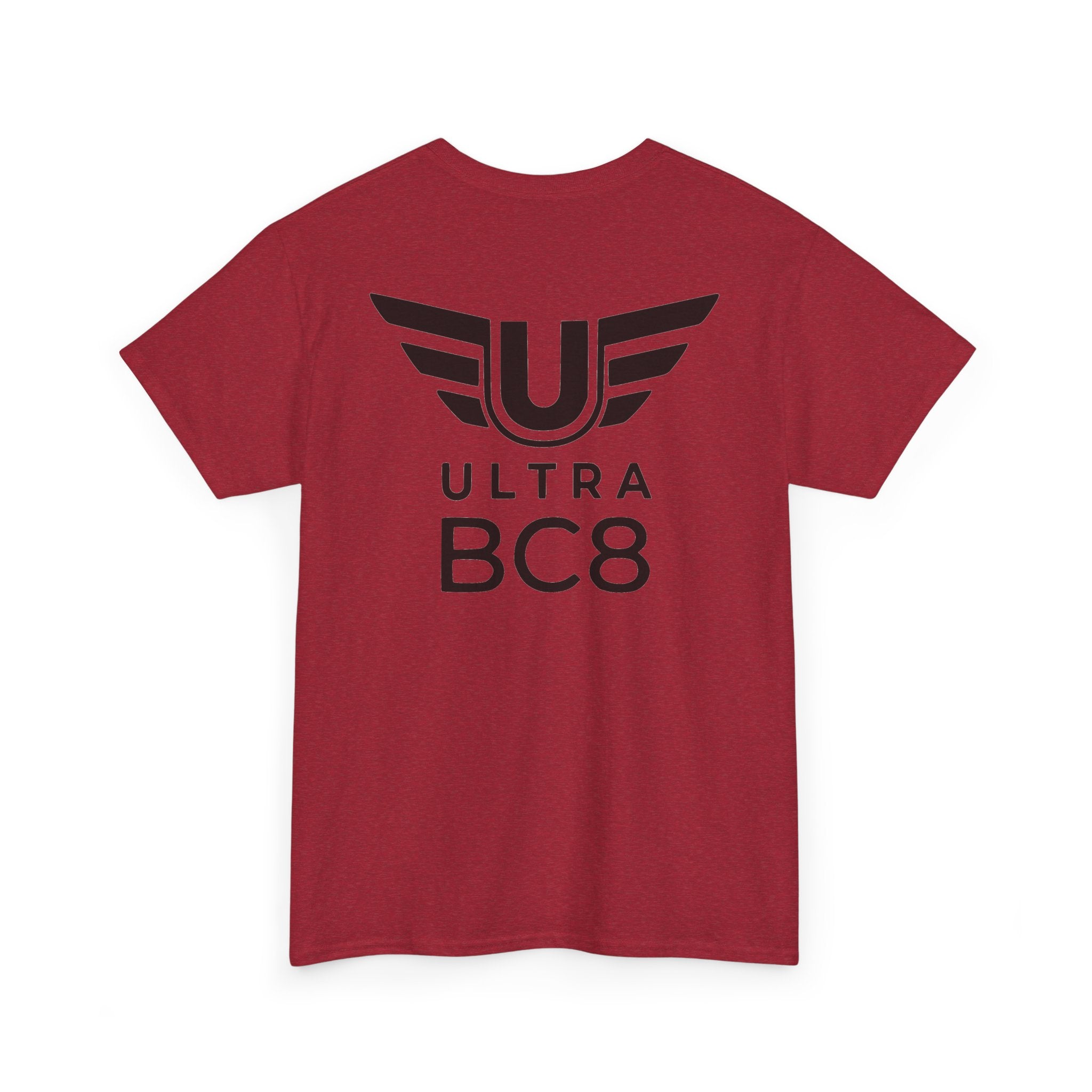 SW_Ultra BC8 Logo Tee - Front and Back Print Black Font - 100% Cotton