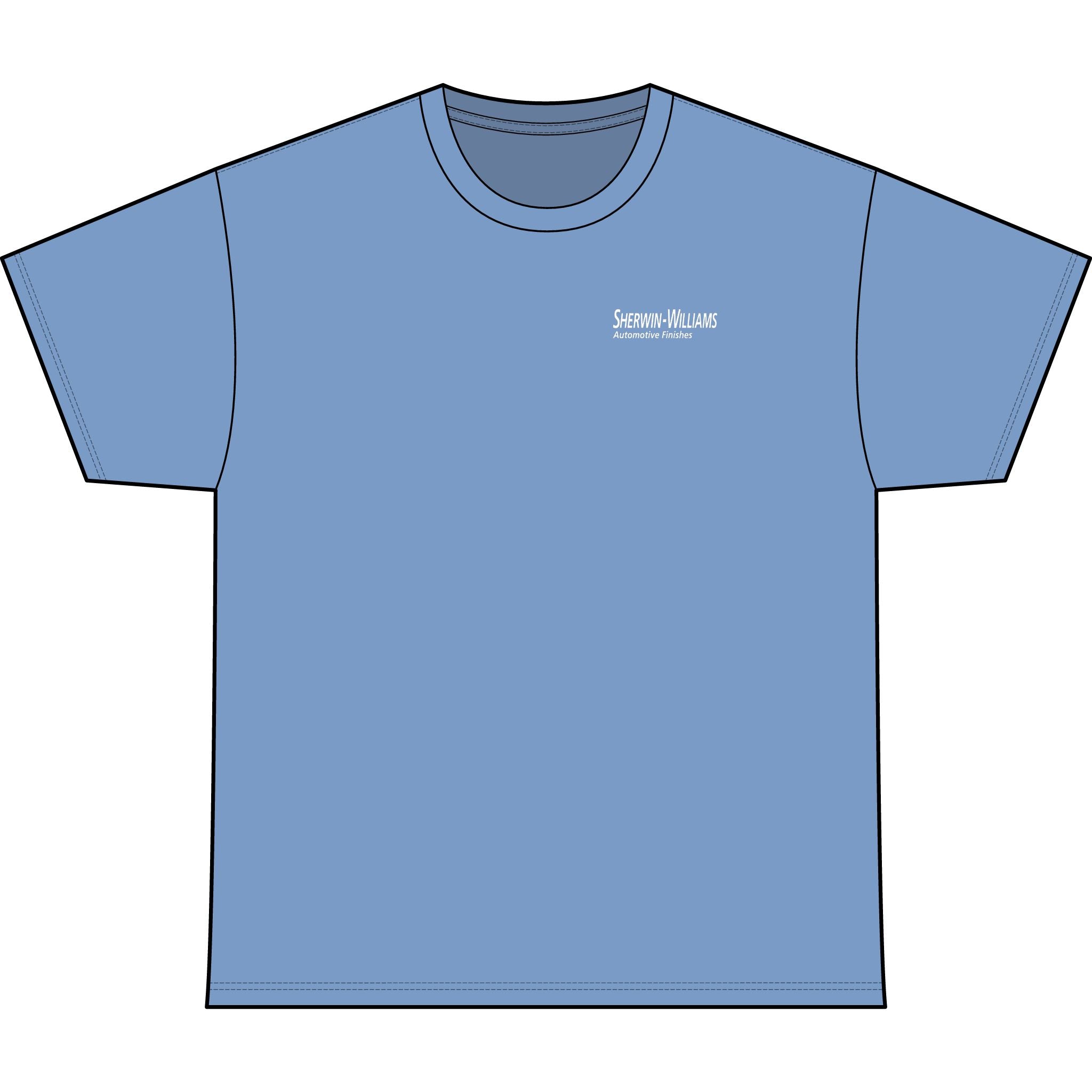 SW_SUNFIRE PRO Logo Performance Tee — Front & Back Design