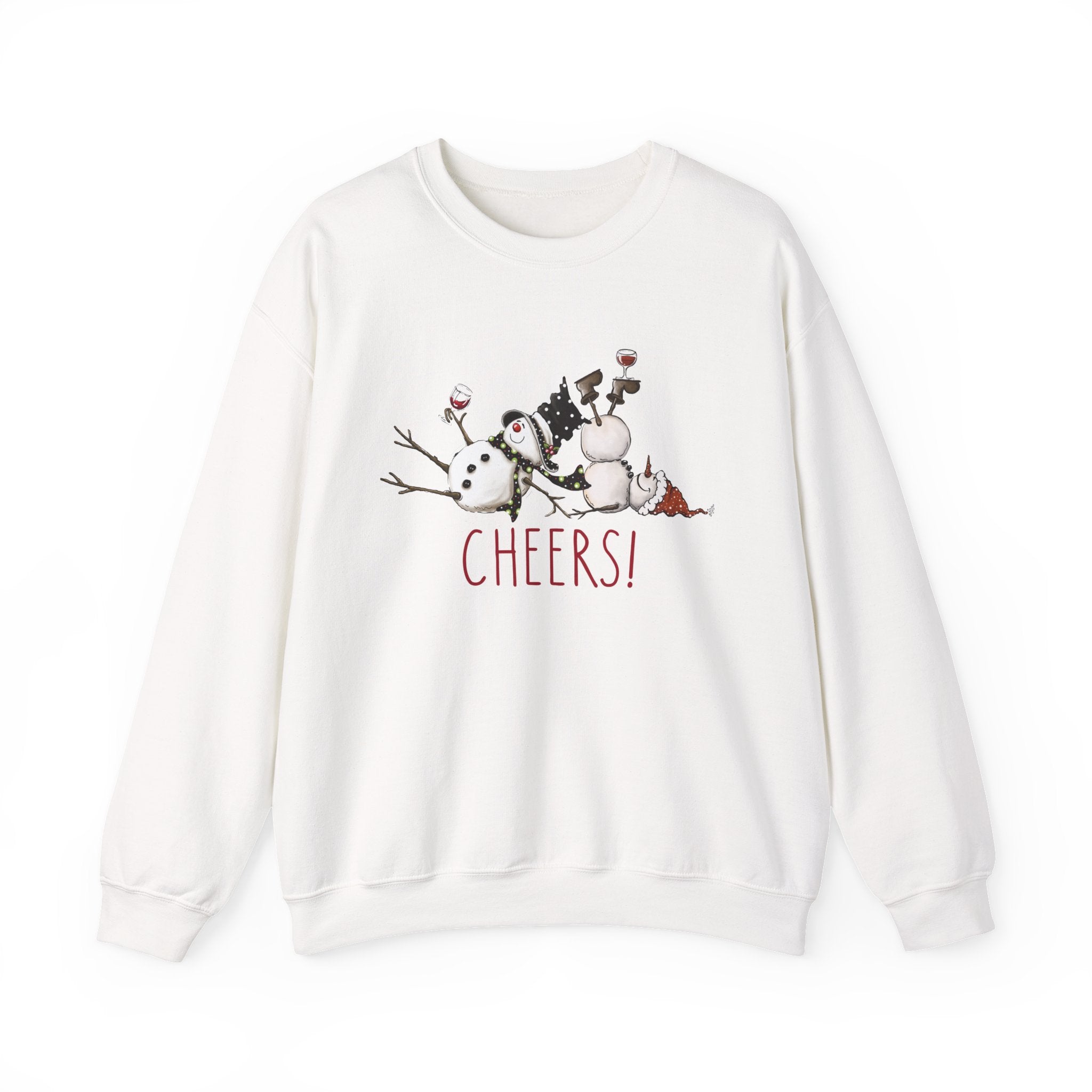 Cheers to Tipsy Snowman BFFs! Perfect Sweatshirt, Holiday Fun, Winter Wear, Christmas Crewneck, Festive Pullover, Party Tops, Best Friends