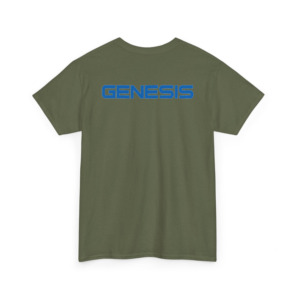 SW_Genesis Logo Tee - Front and Back Print Blue Font - 100% Cotton
