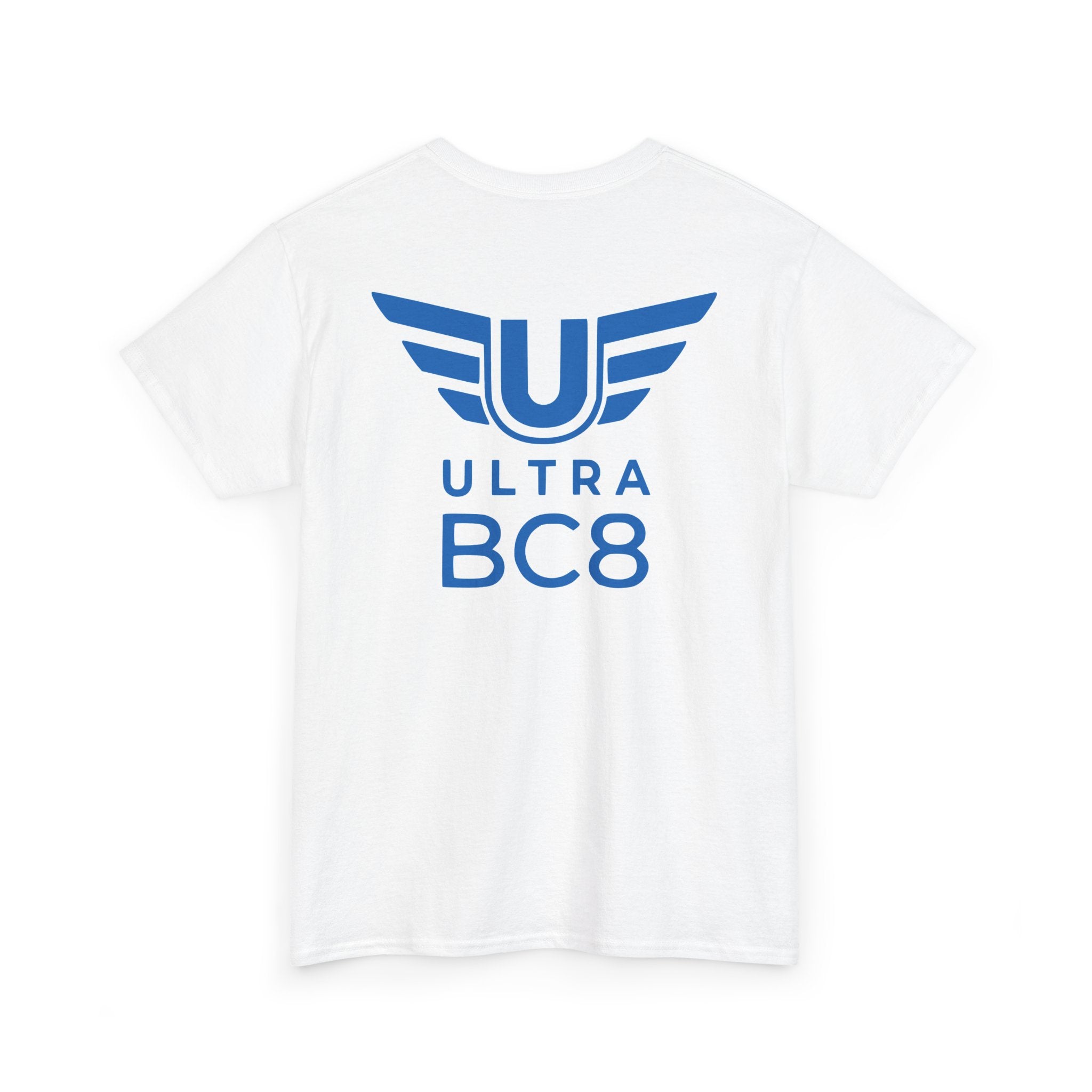 SW_Ultra BC8 Logo Tee - Front and Back Print Blue Font - 100% Cotton