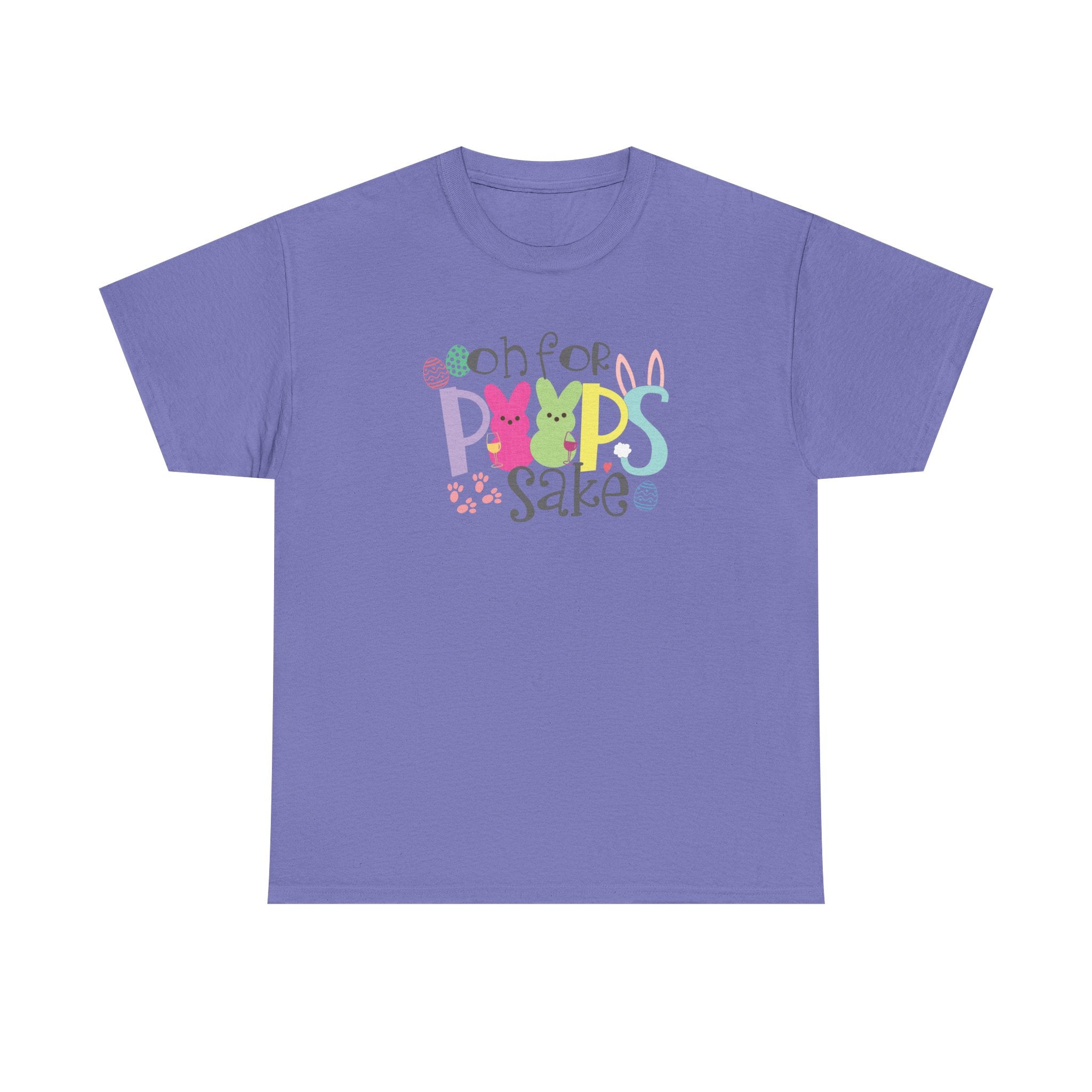 Cute Easter Vibes Tee, Funny Peeps Saying Shirt, Festive Egg Hunt Apparel, Oh for Peeps Sake, Easter Bunny Fun and Sassy, Holiday attire