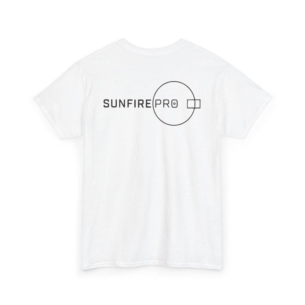 SW_SUNFIRE PRO Logo Tee - Front and Back Print Black Font - 100% Cotton