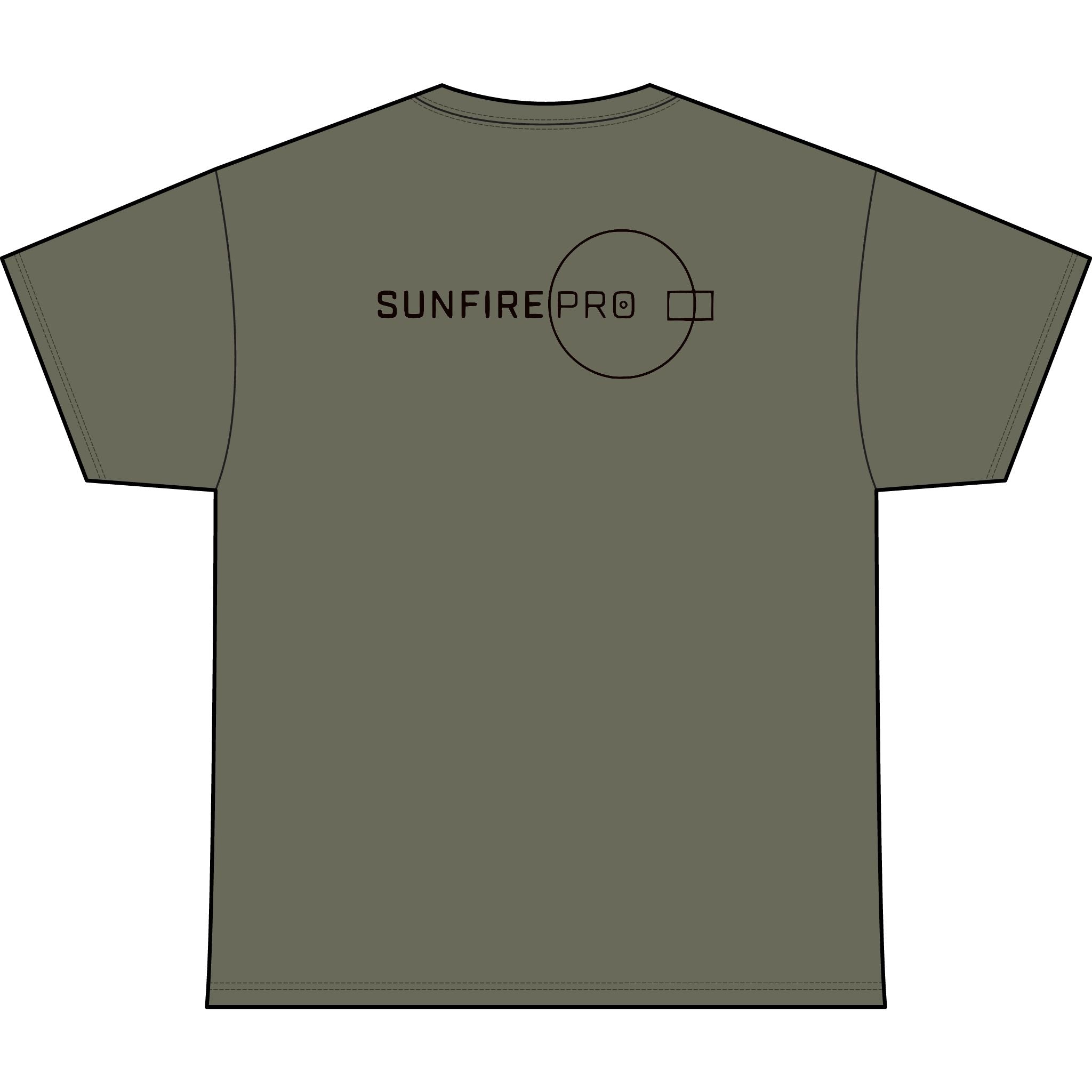 SW_SUNFIRE PRO Logo Performance Tee — Front & Back Design - Black Font