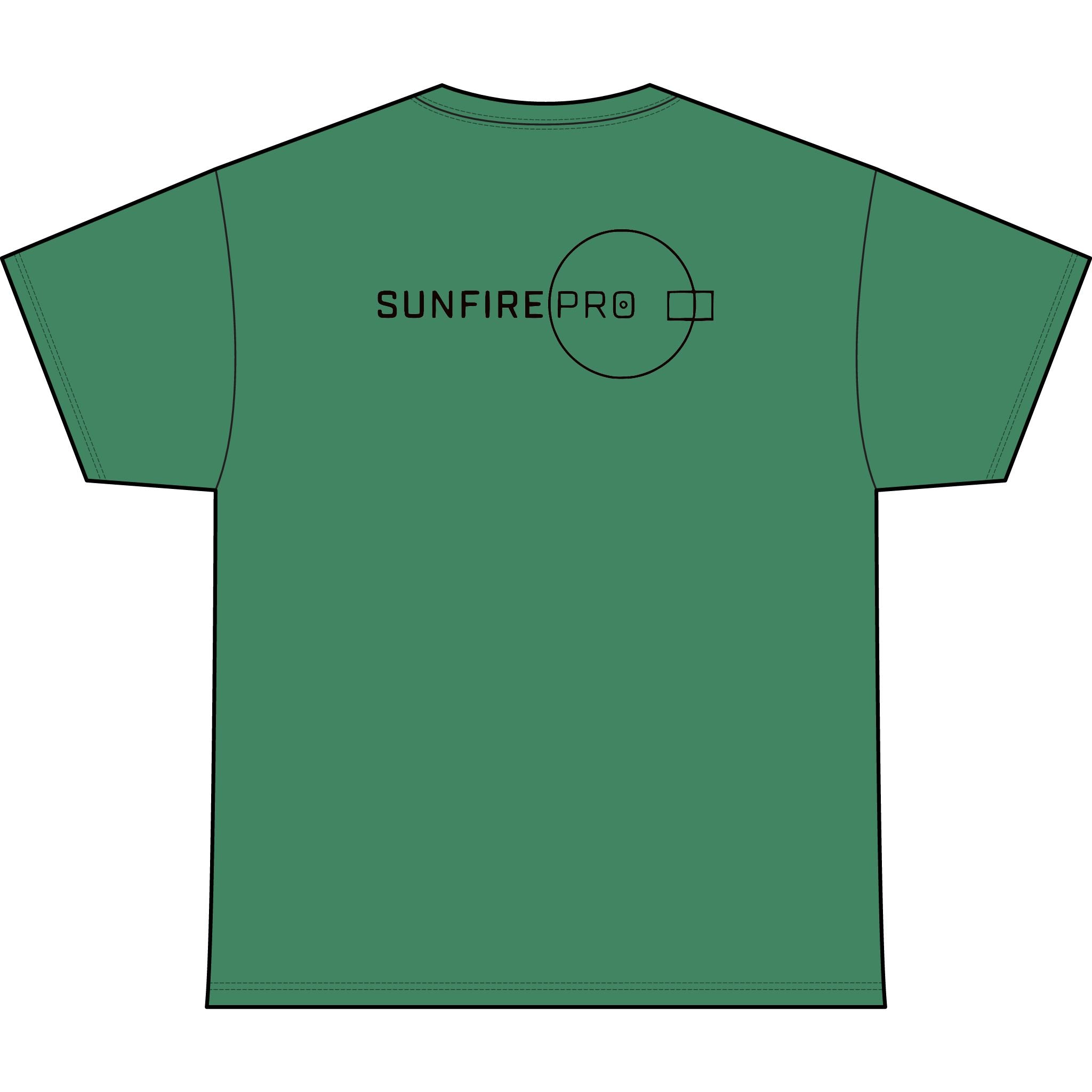 SW_SUNFIRE PRO Logo Performance Tee — Front & Back Design - Black Font
