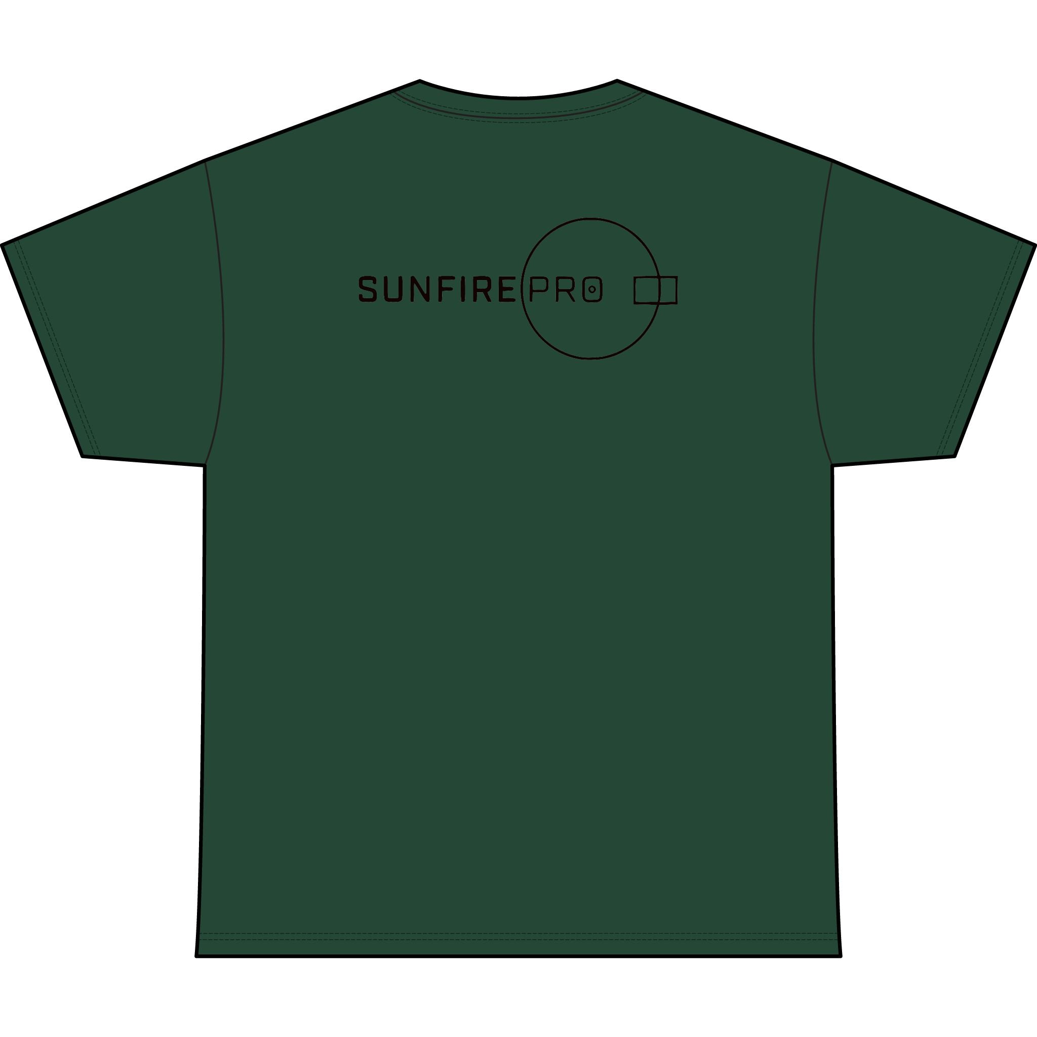 SW_SUNFIRE PRO Logo Performance Tee — Front & Back Design - Black Font