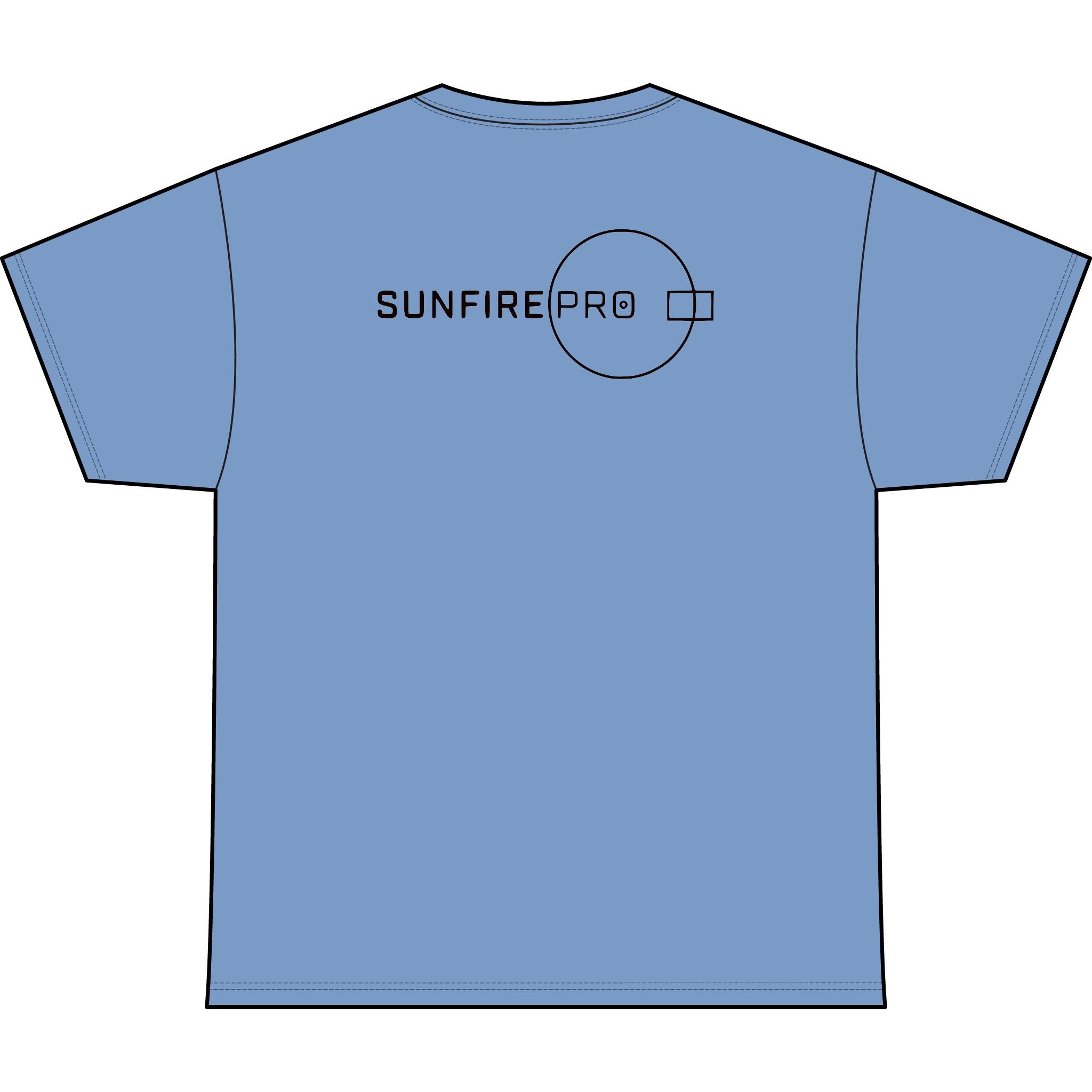 SW_SUNFIRE PRO Logo Performance Tee — Front & Back Design - Black Font