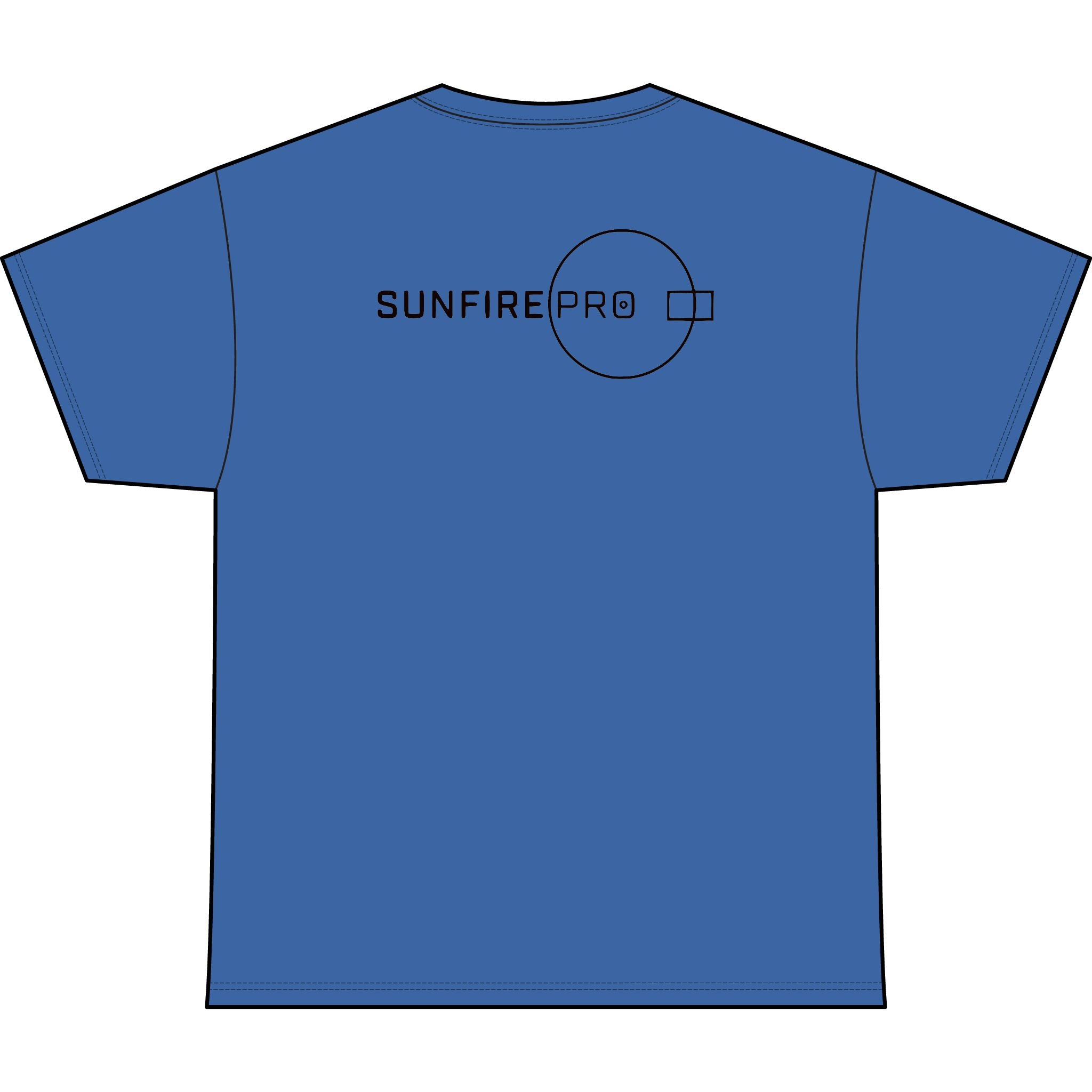 SW_SUNFIRE PRO Logo Performance Tee — Front & Back Design - Black Font