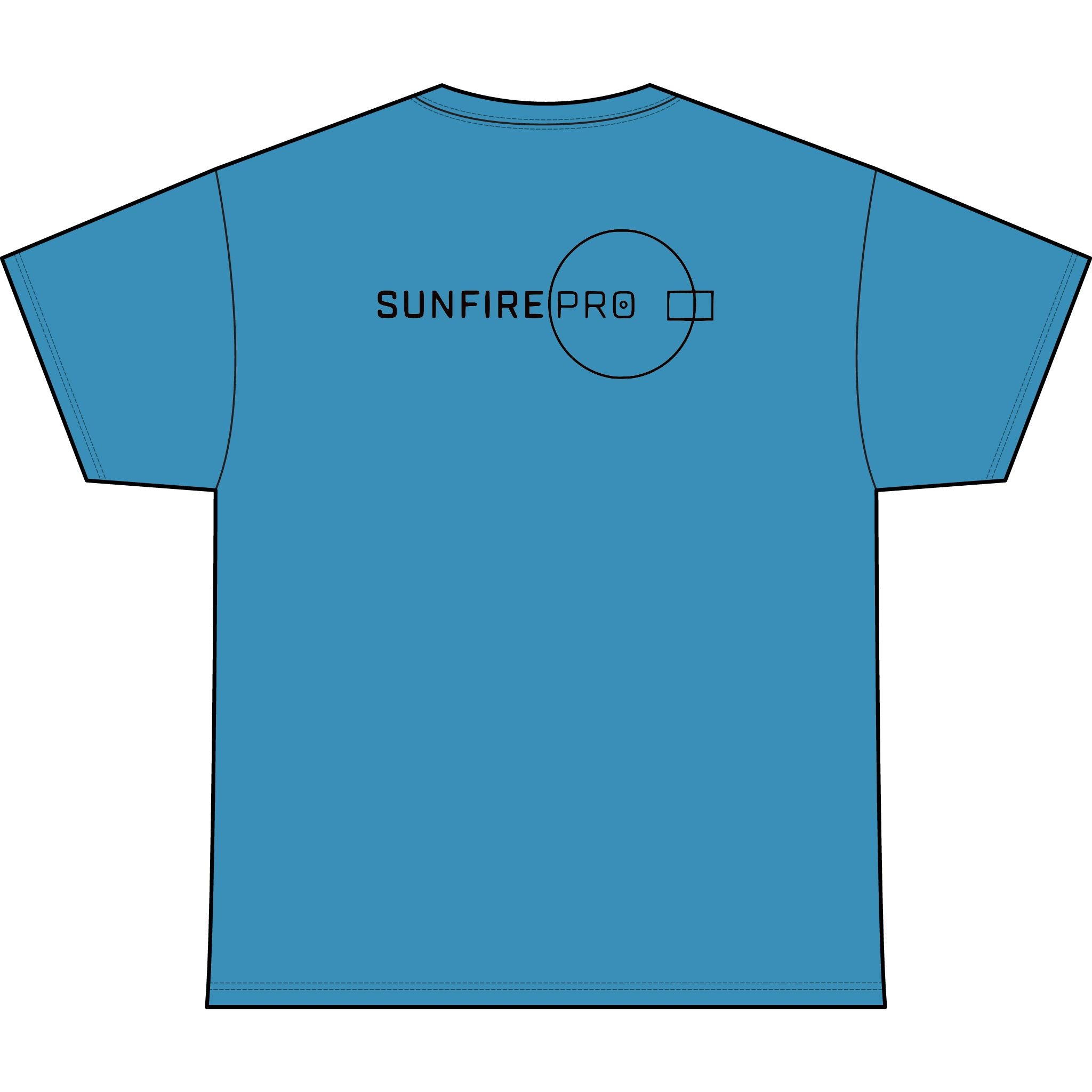 SW_SUNFIRE PRO Logo Performance Tee — Front & Back Design - Black Font