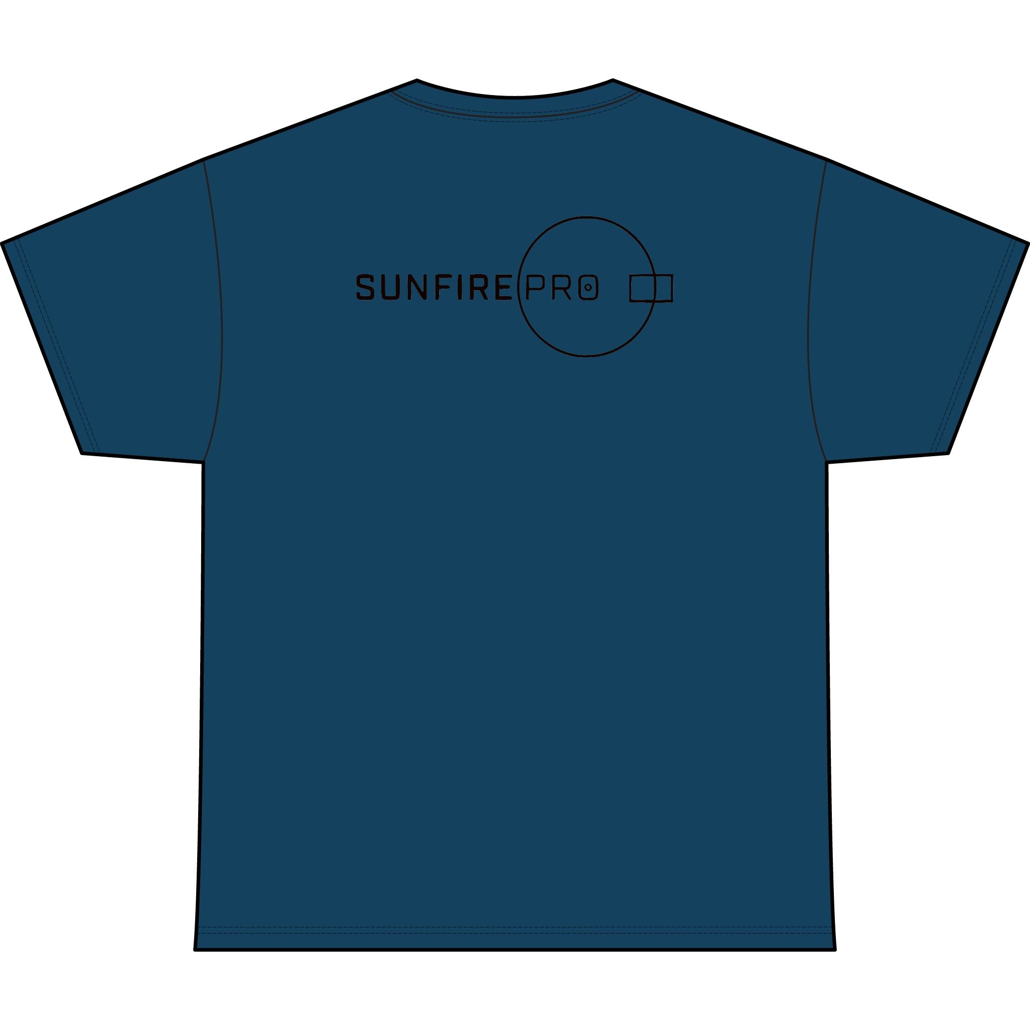 SW_SUNFIRE PRO Logo Performance Tee — Front & Back Design - Black Font
