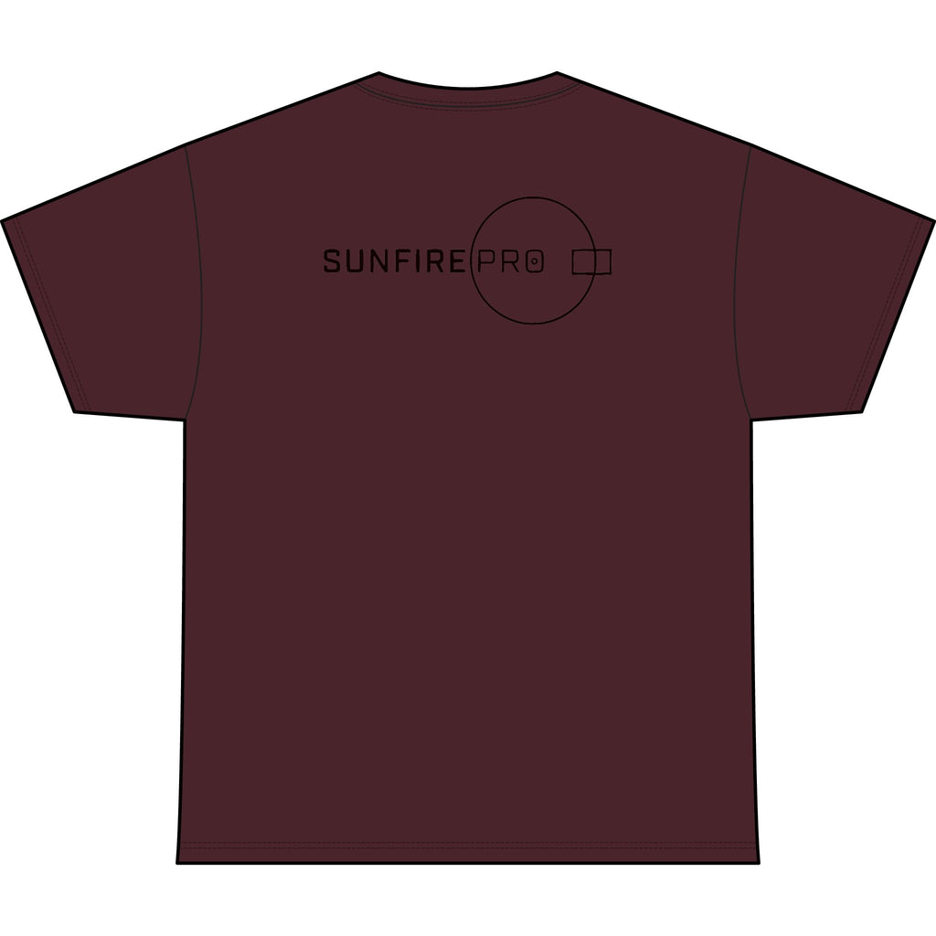 SW_SUNFIRE PRO Logo Performance Tee — Front & Back Design - Black Font