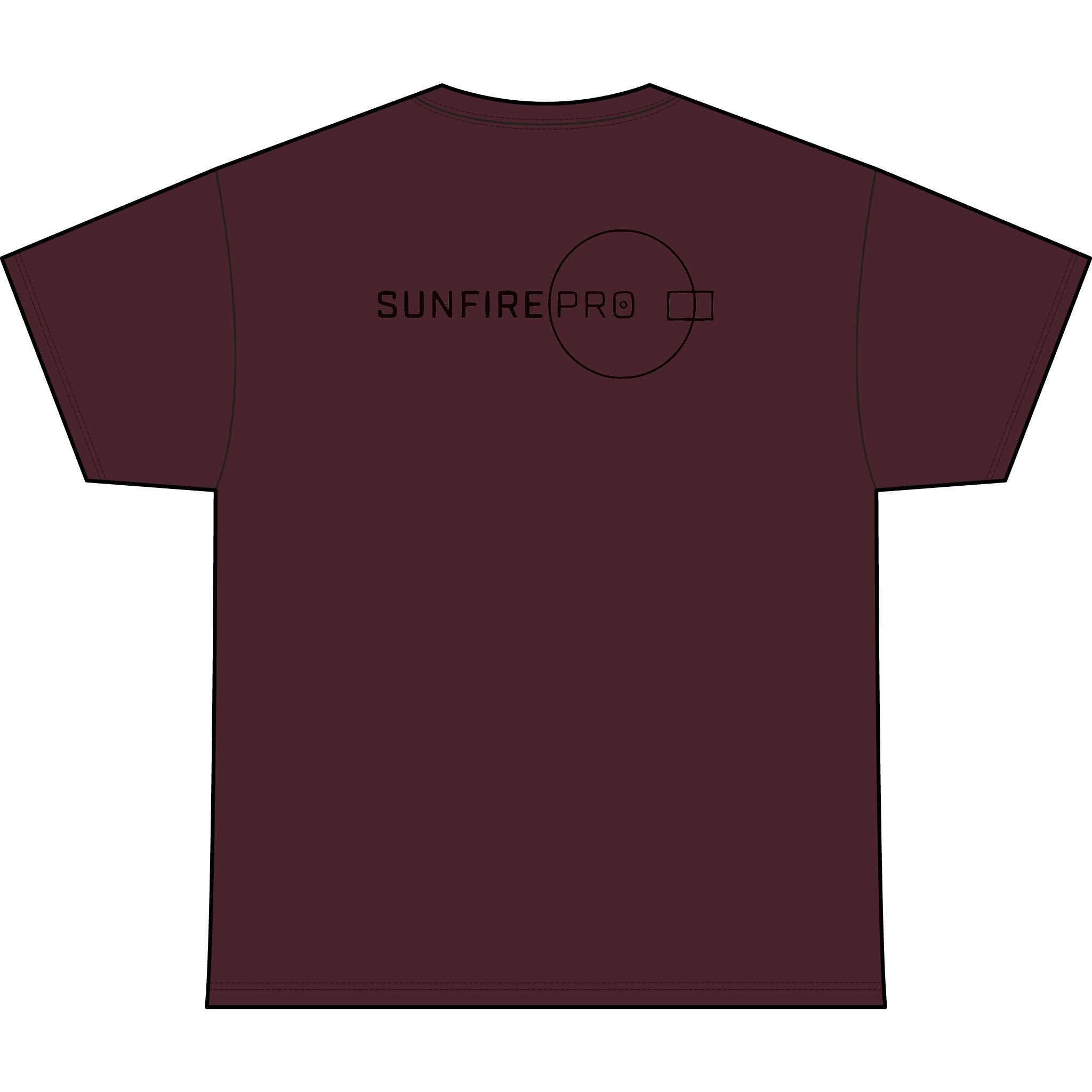 SW_SUNFIRE PRO Logo Performance Tee — Front & Back Design - Black Font