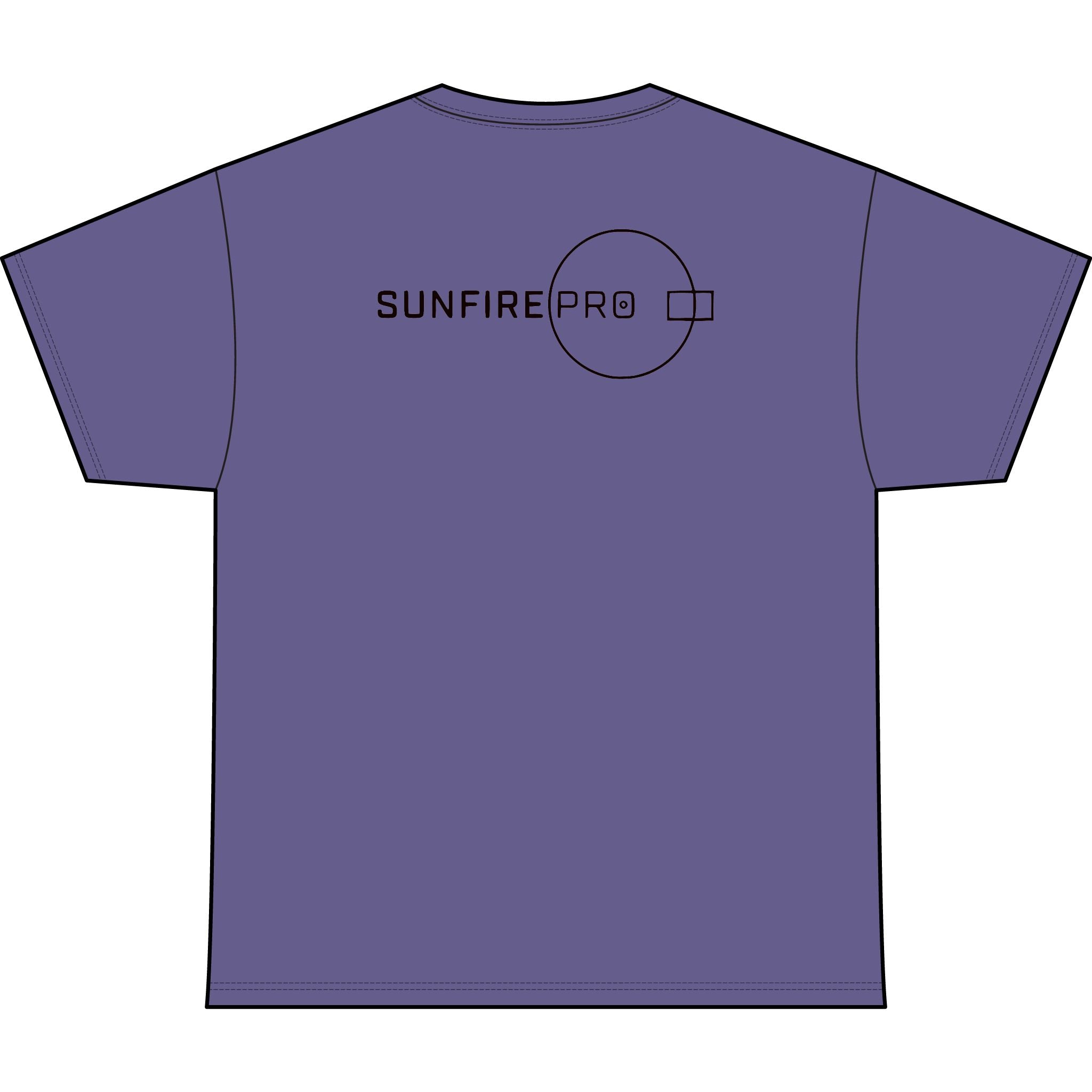 SW_SUNFIRE PRO Logo Performance Tee — Front & Back Design - Black Font