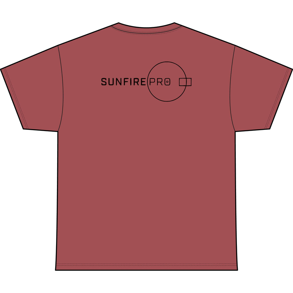 SW_SUNFIRE PRO Logo Performance Tee — Front & Back Design - Black Font