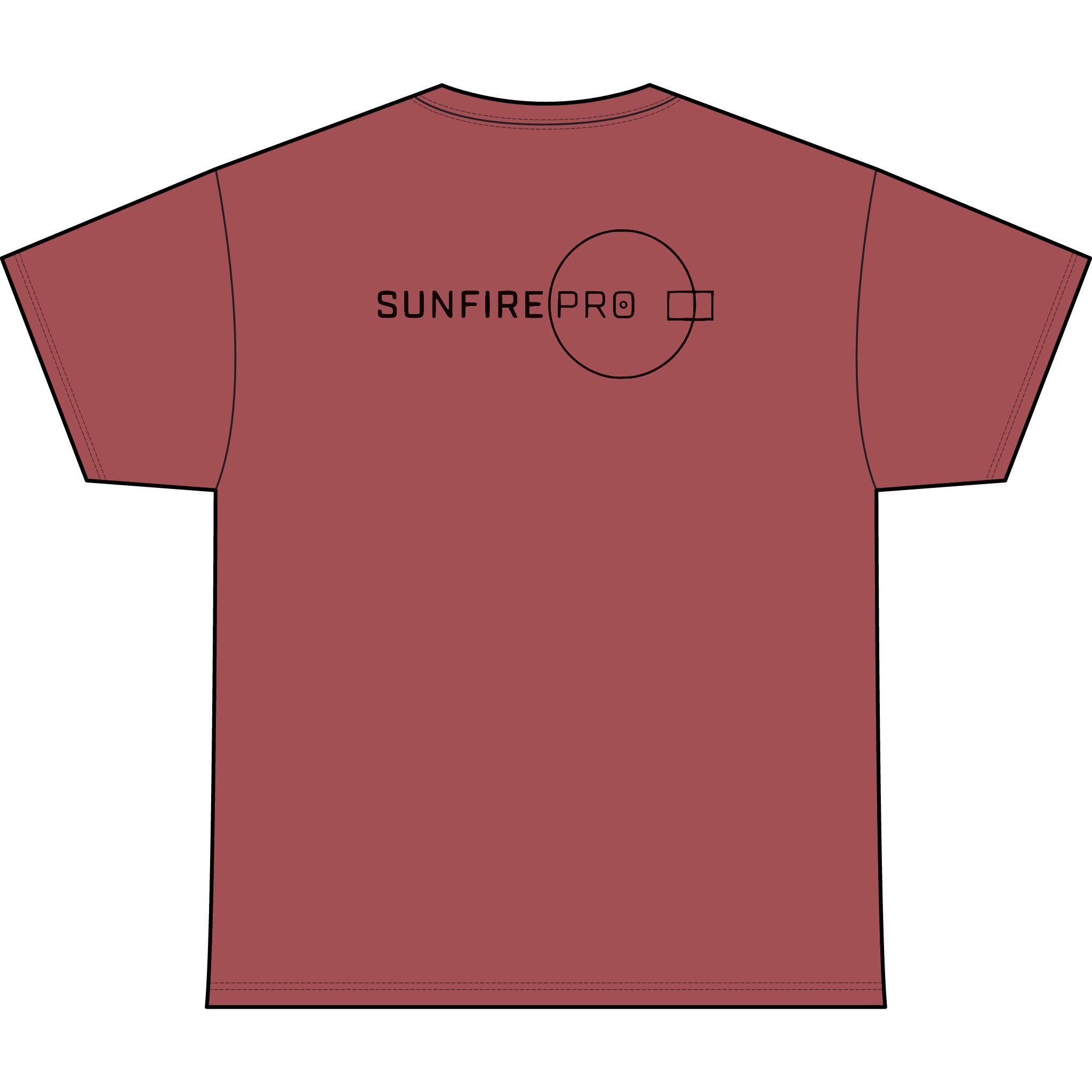 SW_SUNFIRE PRO Logo Performance Tee — Front & Back Design - Black Font