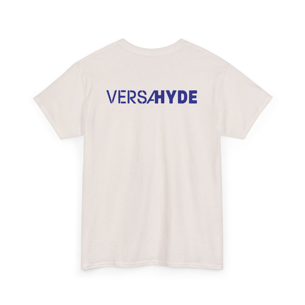 SW_VersaHyde Logo Tee - Front and Back Print Blue Font - 100% Cotton