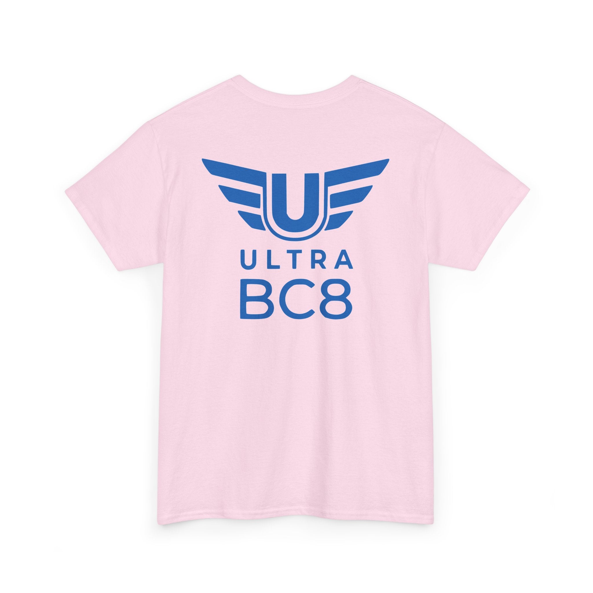 SW_Ultra BC8 Logo Tee - Front and Back Print Blue Font - 100% Cotton