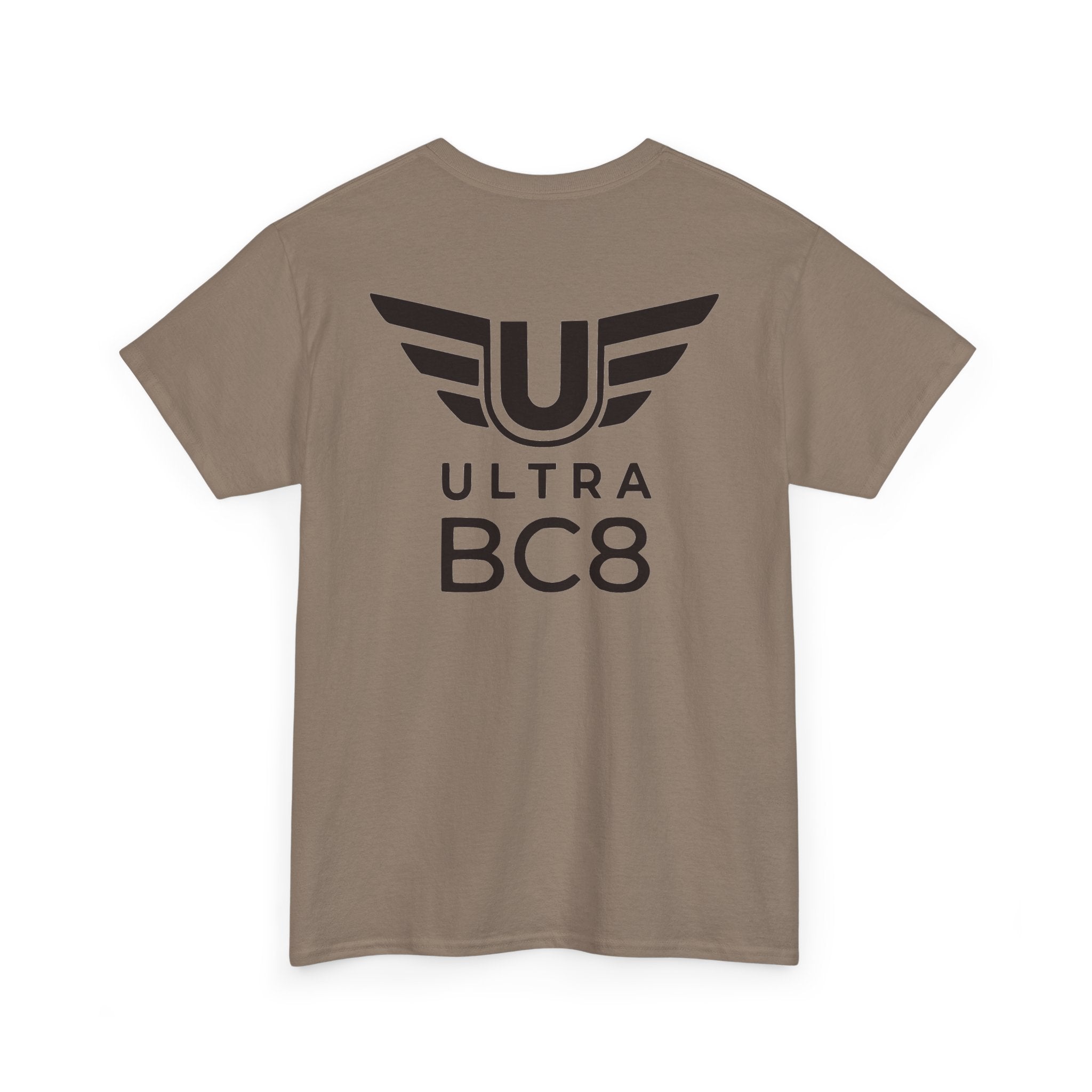 SW_Ultra BC8 Logo Tee - Front and Back Print Black Font - 100% Cotton