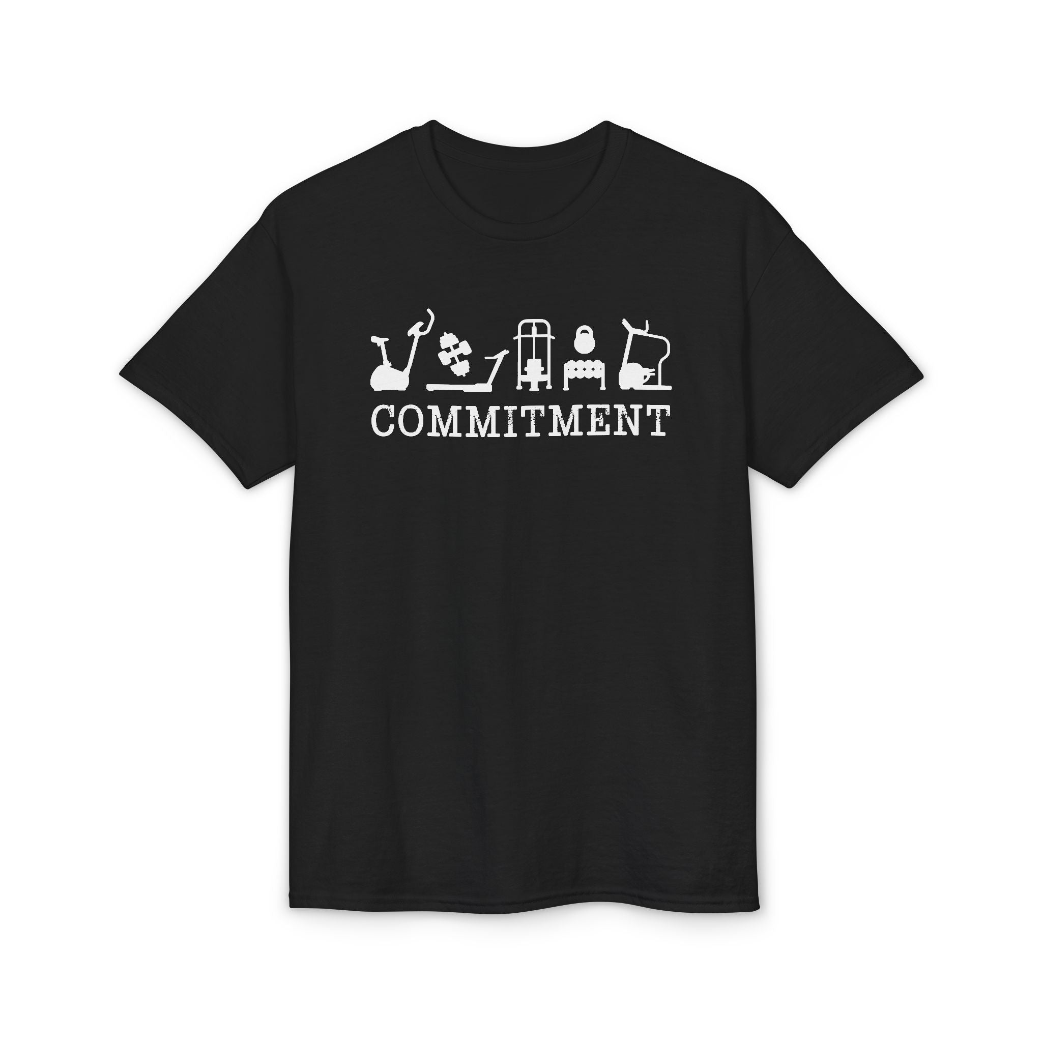 New You! Healthy you! Fit you! Commitment to Exercise Unisex Cotton T-shirt, Fitness Tee, Workout Shirt, Gym Top, Healthy Lifestyle Apparel