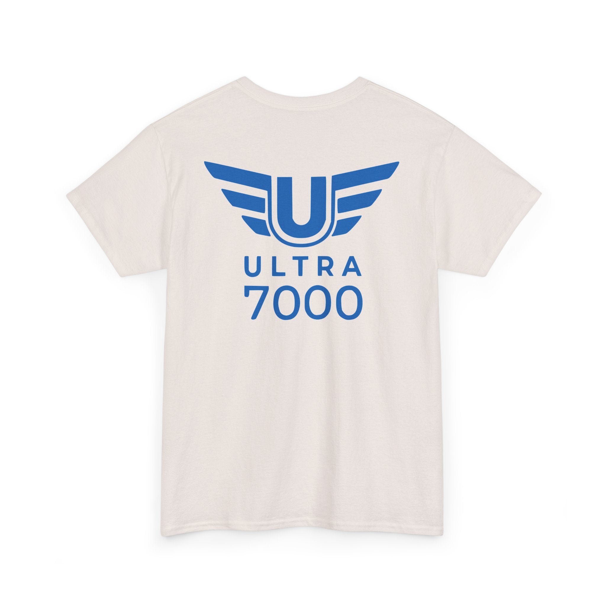 SW_Ultra 7000 Logo Tee - Front and Back Print Blue Font - 100% Cotton