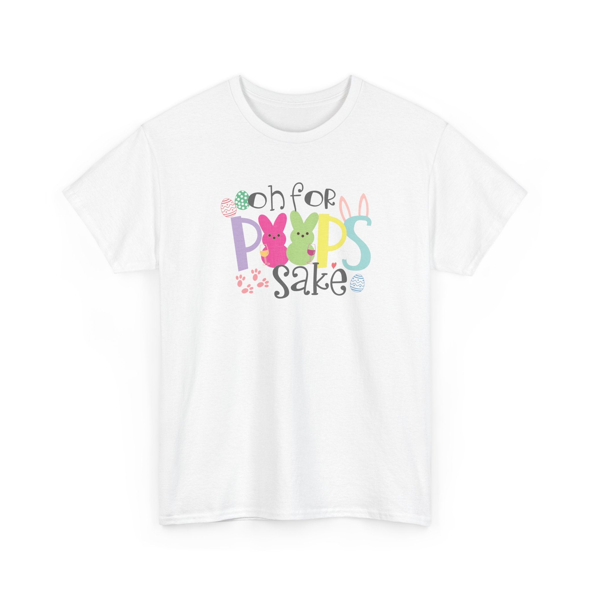Cute Easter Vibes Tee, Funny Peeps Saying Shirt, Festive Egg Hunt Apparel, Oh for Peeps Sake, Easter Bunny Fun and Sassy, Holiday attire