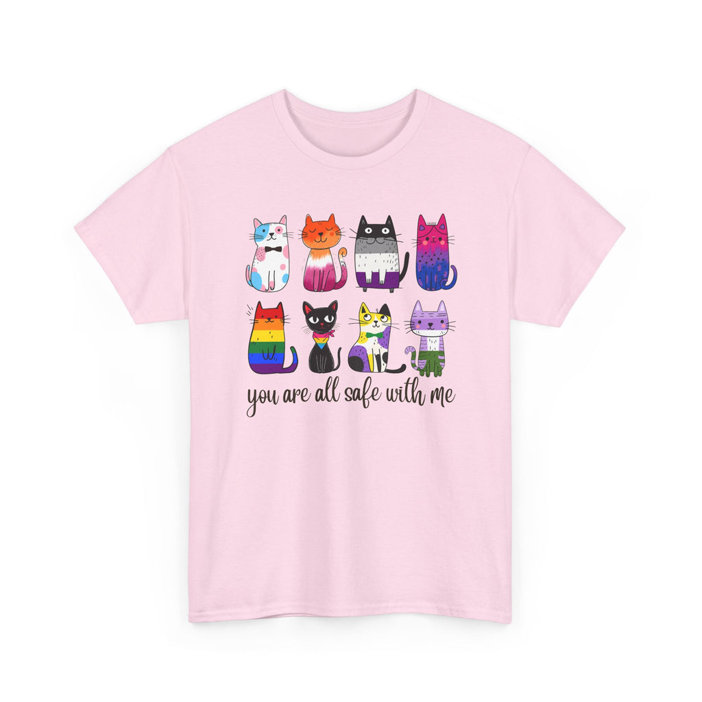 You Are All Safe With Me Cat T-Shirt — Cute Cats Representing ALL Lifestyles